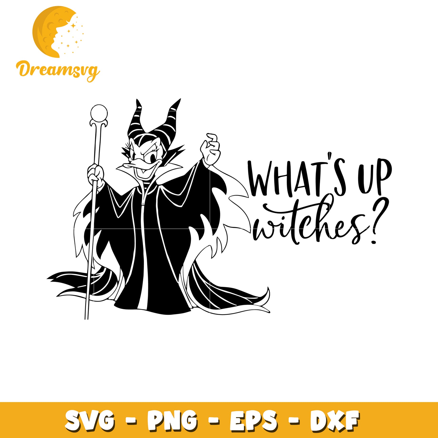 Whats Up Witches SVG Halloween Maleficent Cut File