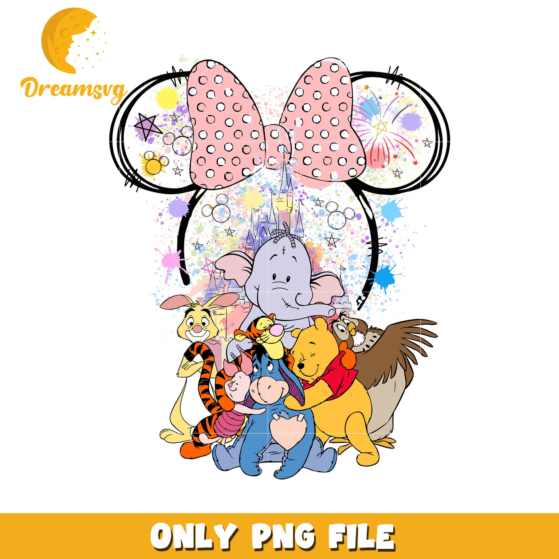 Whimsical Cartoon Character PNG File for Crafting Fun