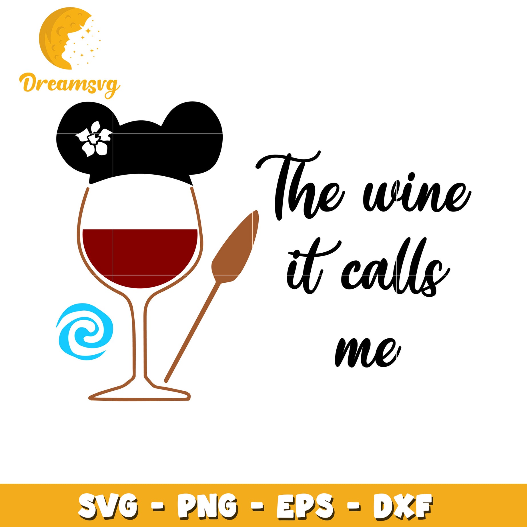 Whimsical Wine Glass SVG Design with Disney Vibes and Quote