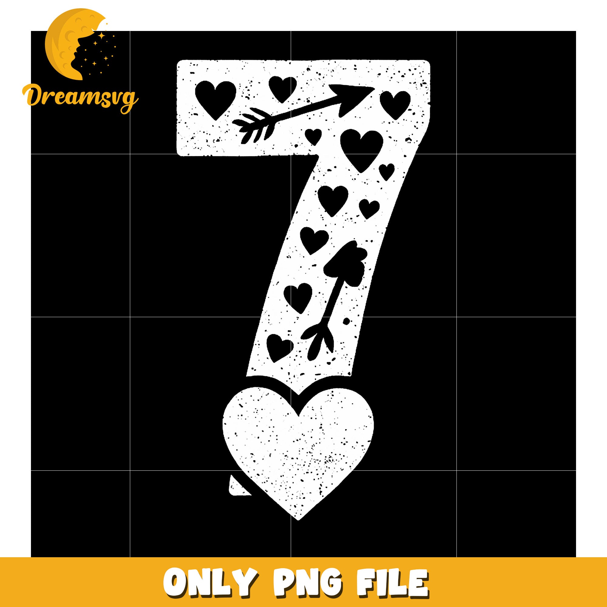 White seven number design png, six seven kid​ png, funny memes png