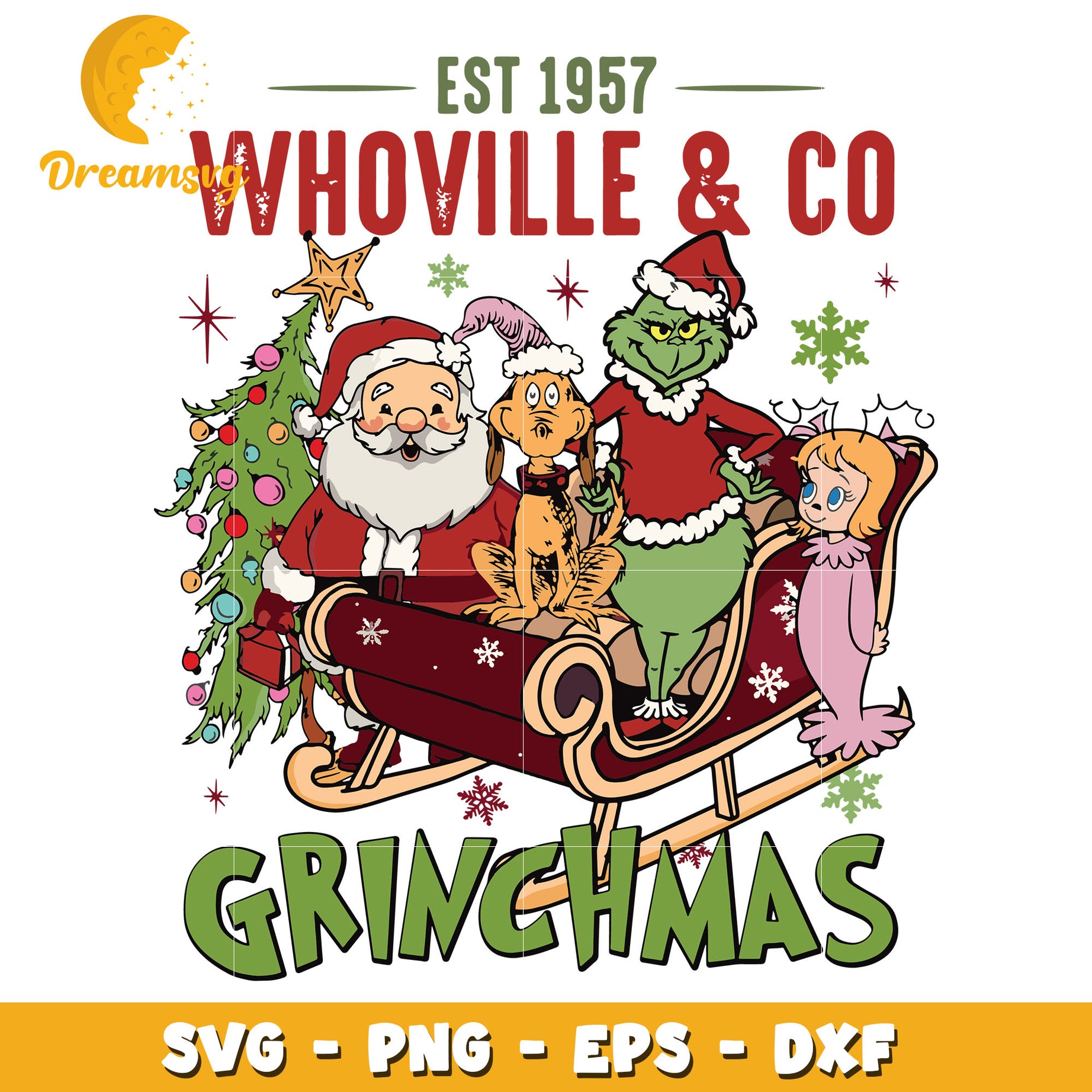 Whovillee And Co Grinchmas svg, Grinchmas svg, christmas svg