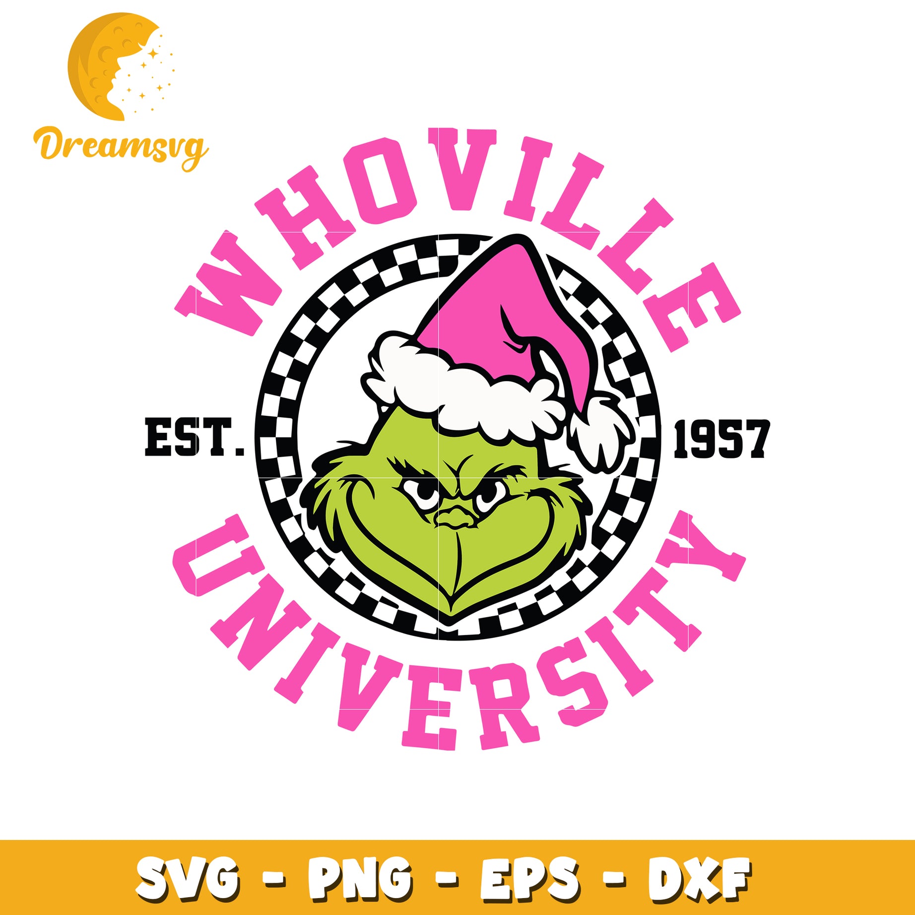 Whoville university est 1957 svg, the grinch svg, christmas svg