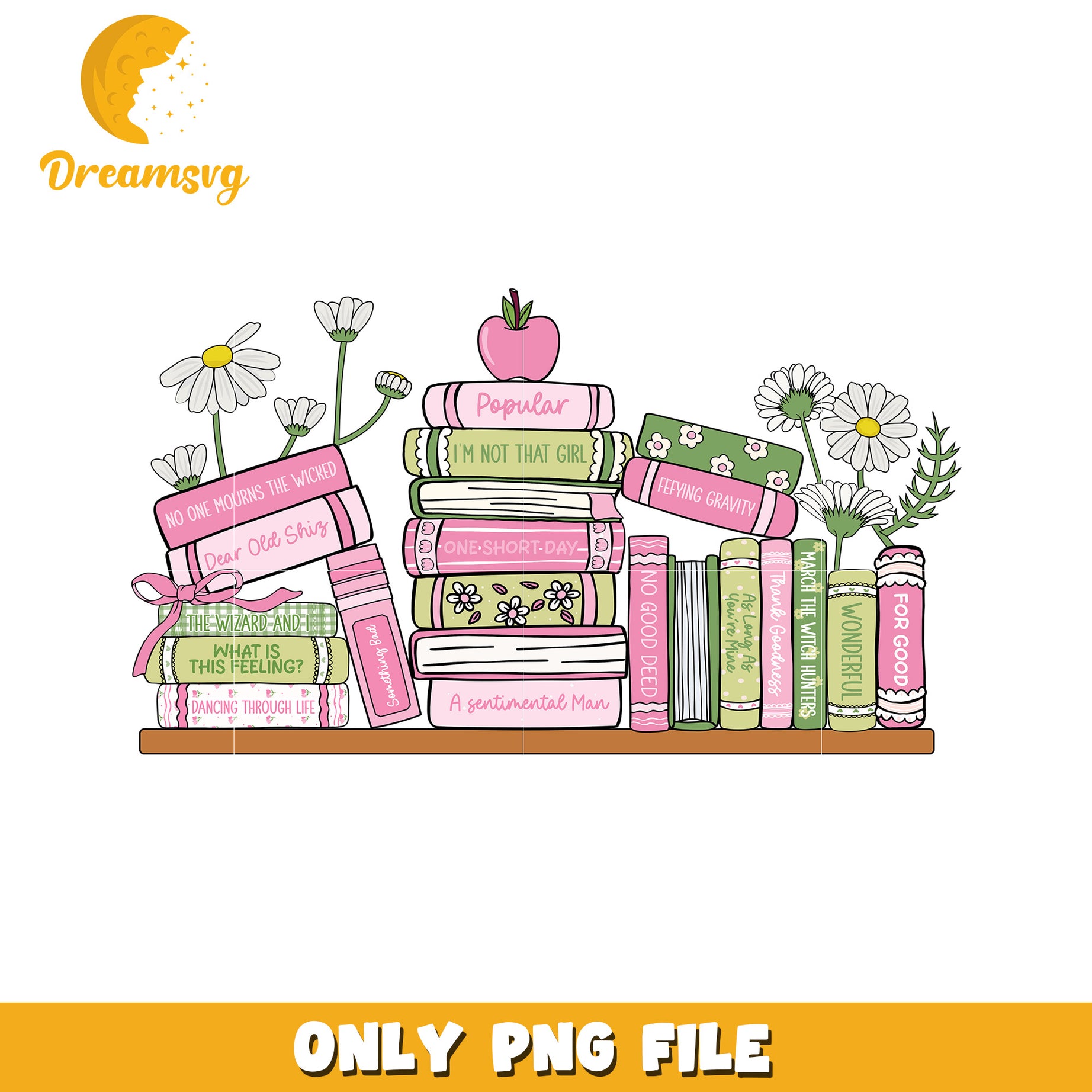 Wicked Book Floral png, glinda aesthetic png, wicked glam png