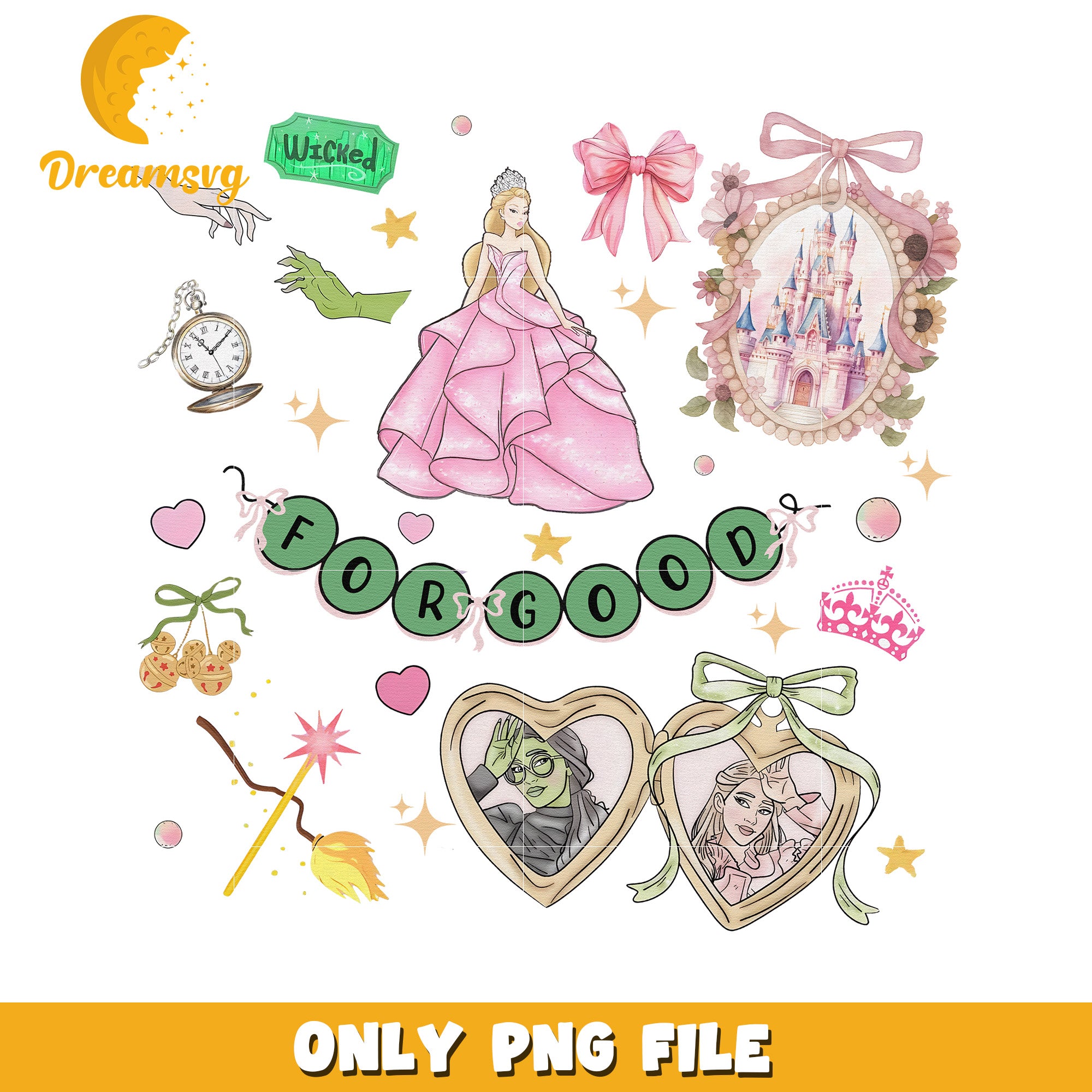 Wicked Bracelet png, wicked vibes png, wictchcore png