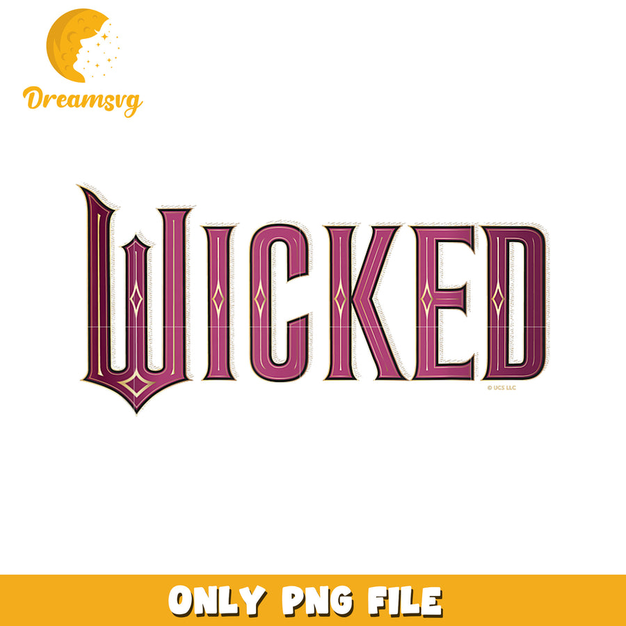 Wicked Movie Logo Glinda Pink And Gold Wand png, wicked​ characters png, wicked 2​ png