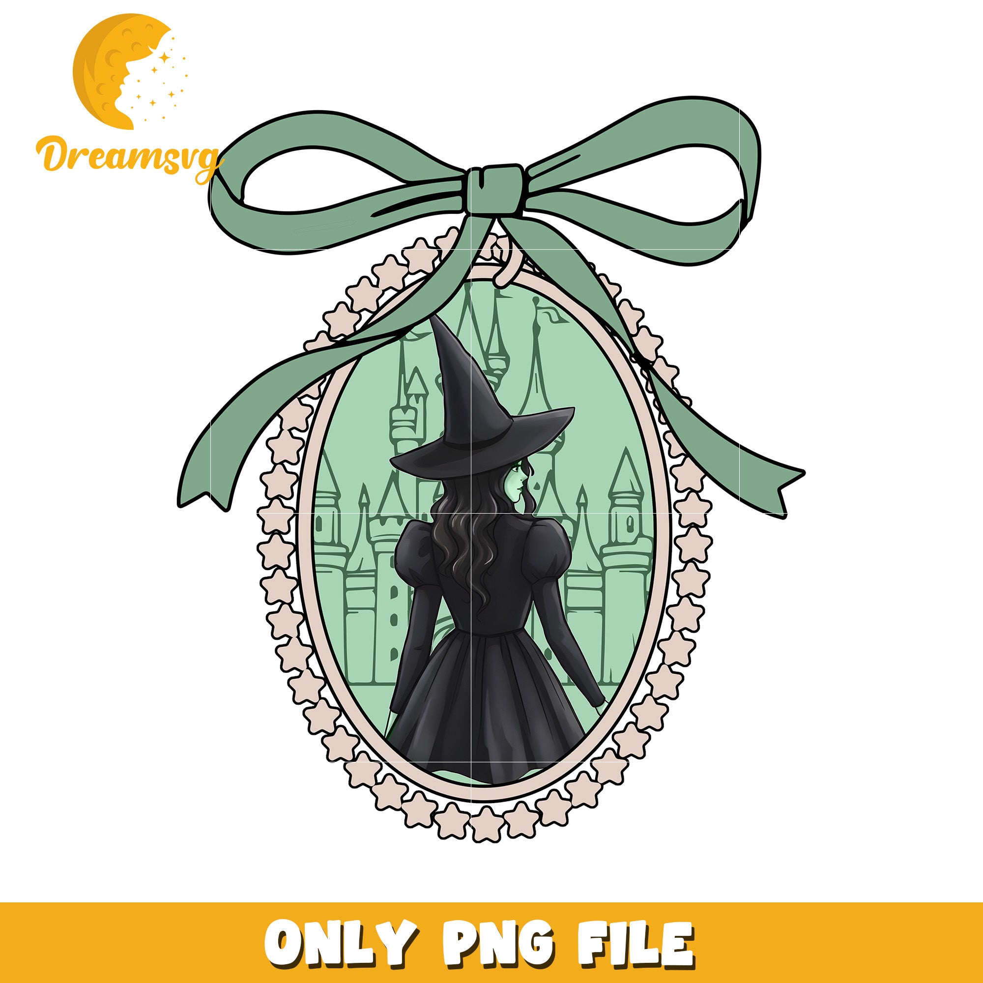 Wicked Movie Pink and Green Elphaba png, elphaba vibe png, oz fantasy png