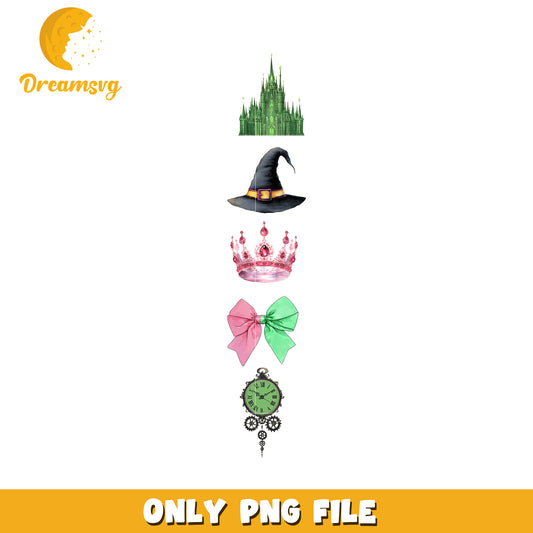 Wicked Movie back png, wicked characters png, wicked new season png