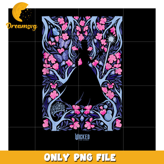Wicked_ For Good Glinda Floral Grace png, wicked​ movies png, wicked​ png