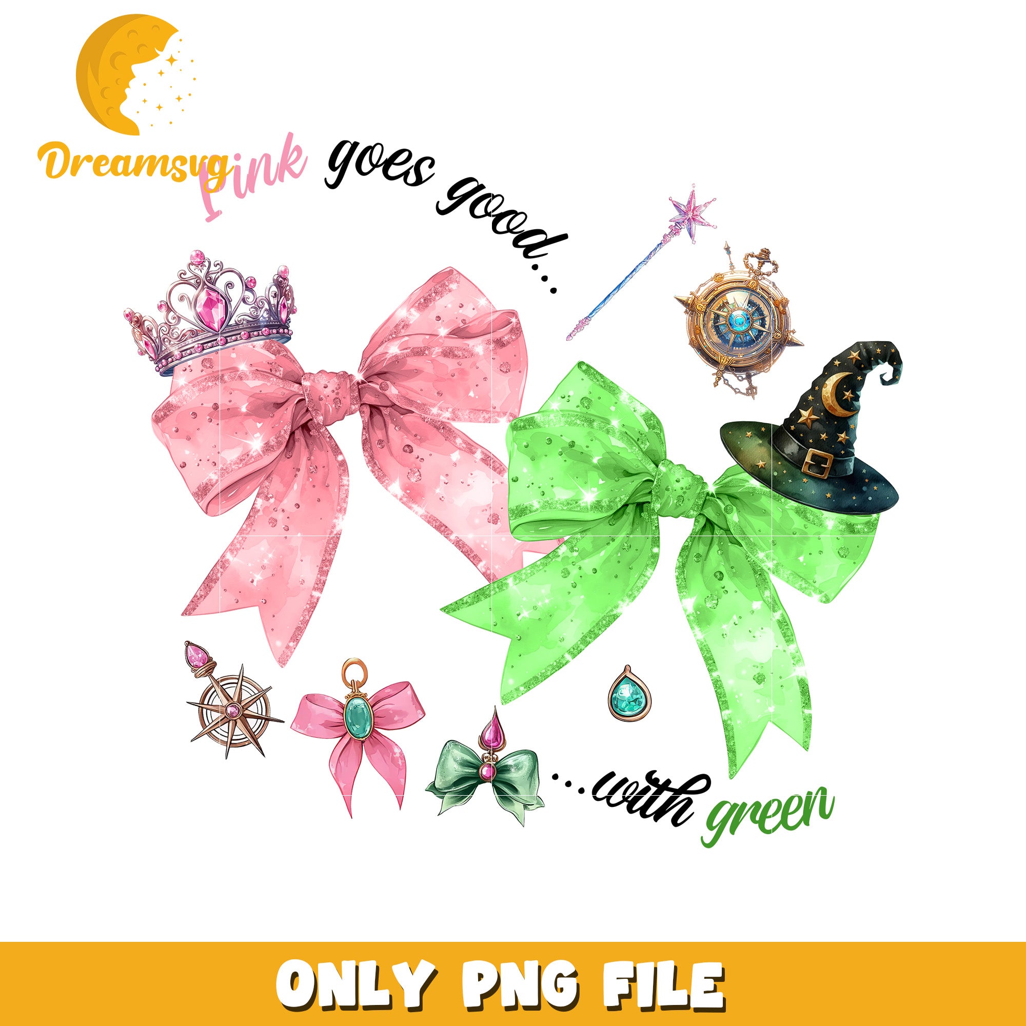 Wicked movie design png, wicked vibes png, wictchcore png