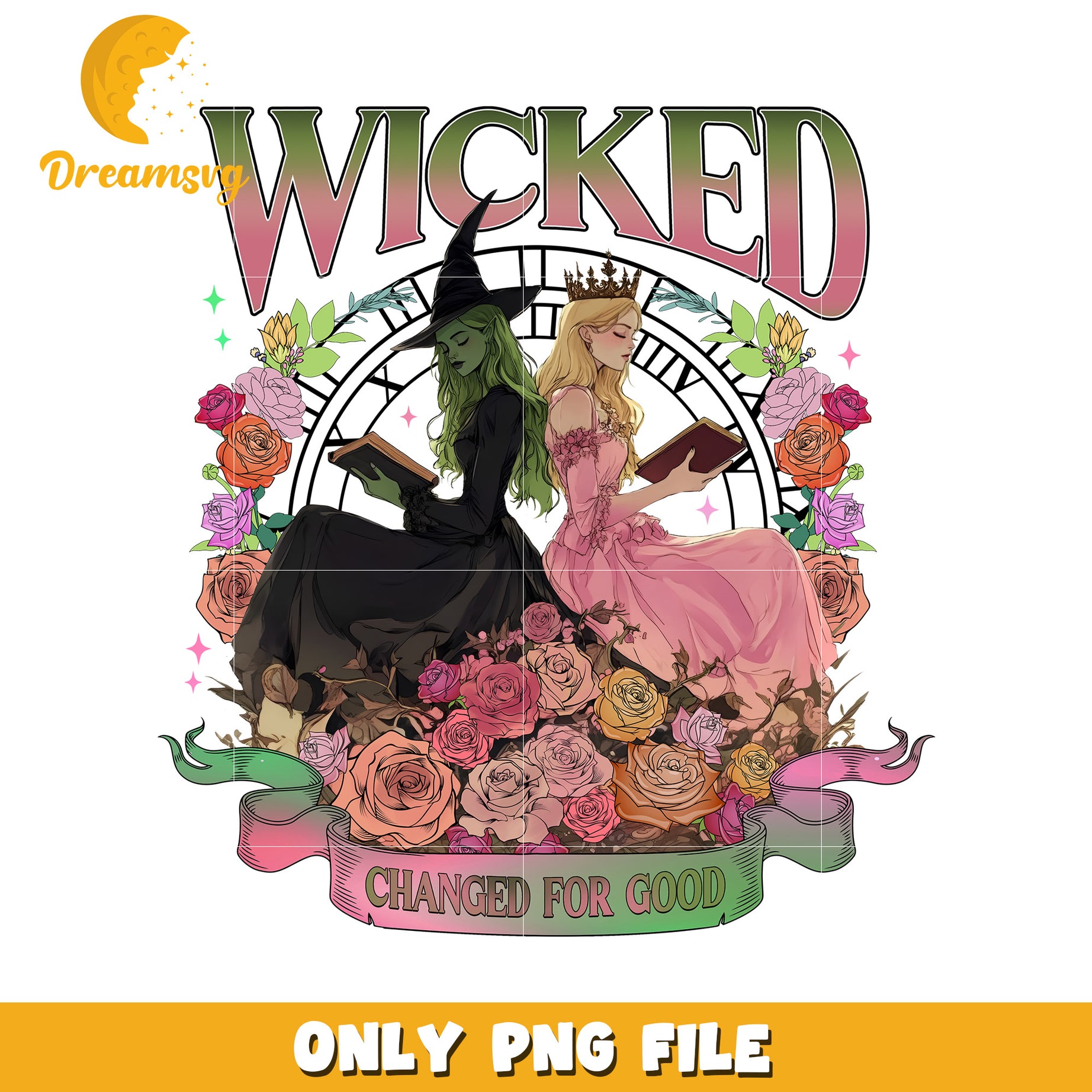 Wicked movie fan art png, Wicked movie png, fan art png