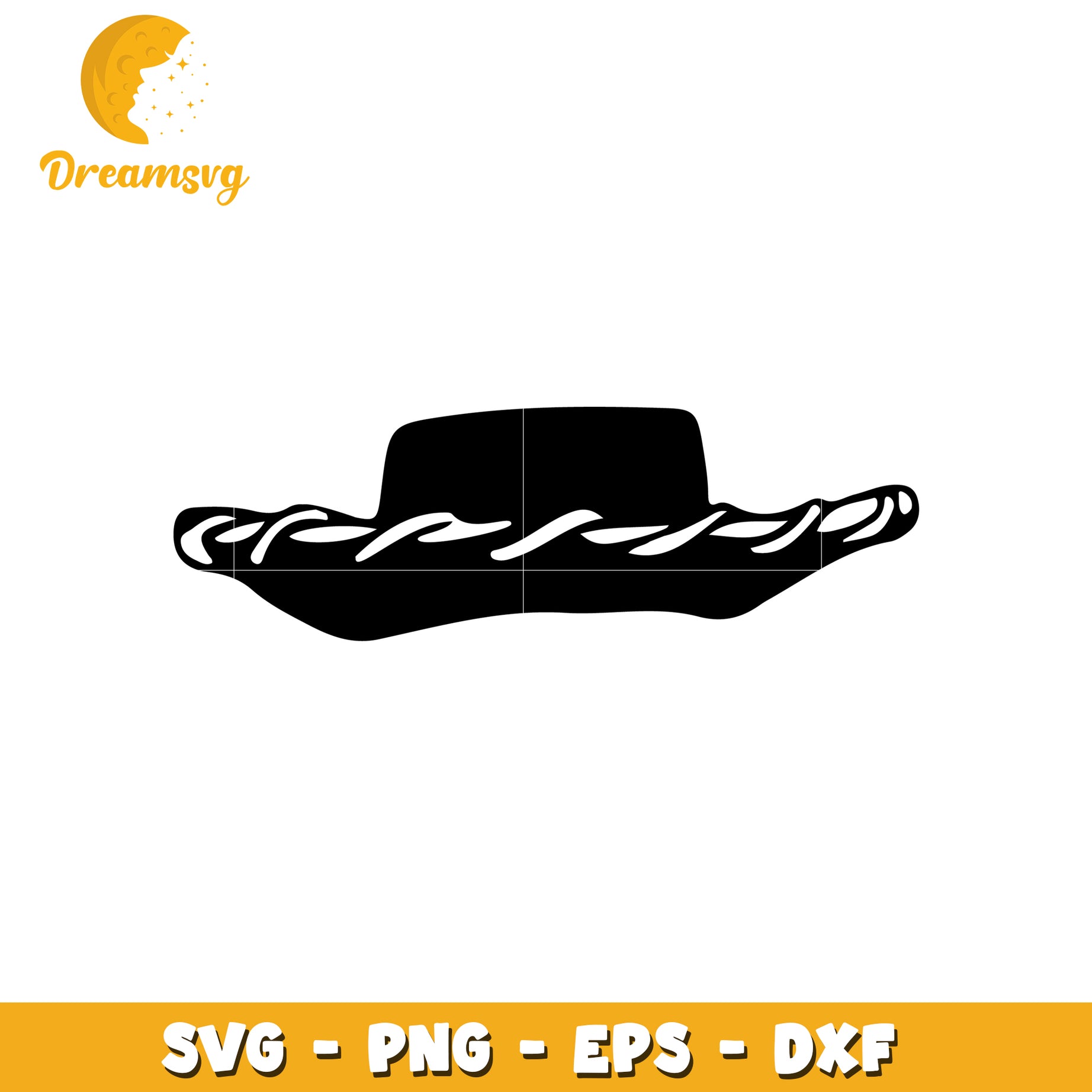 Wide Brim Hat SVG Cut File