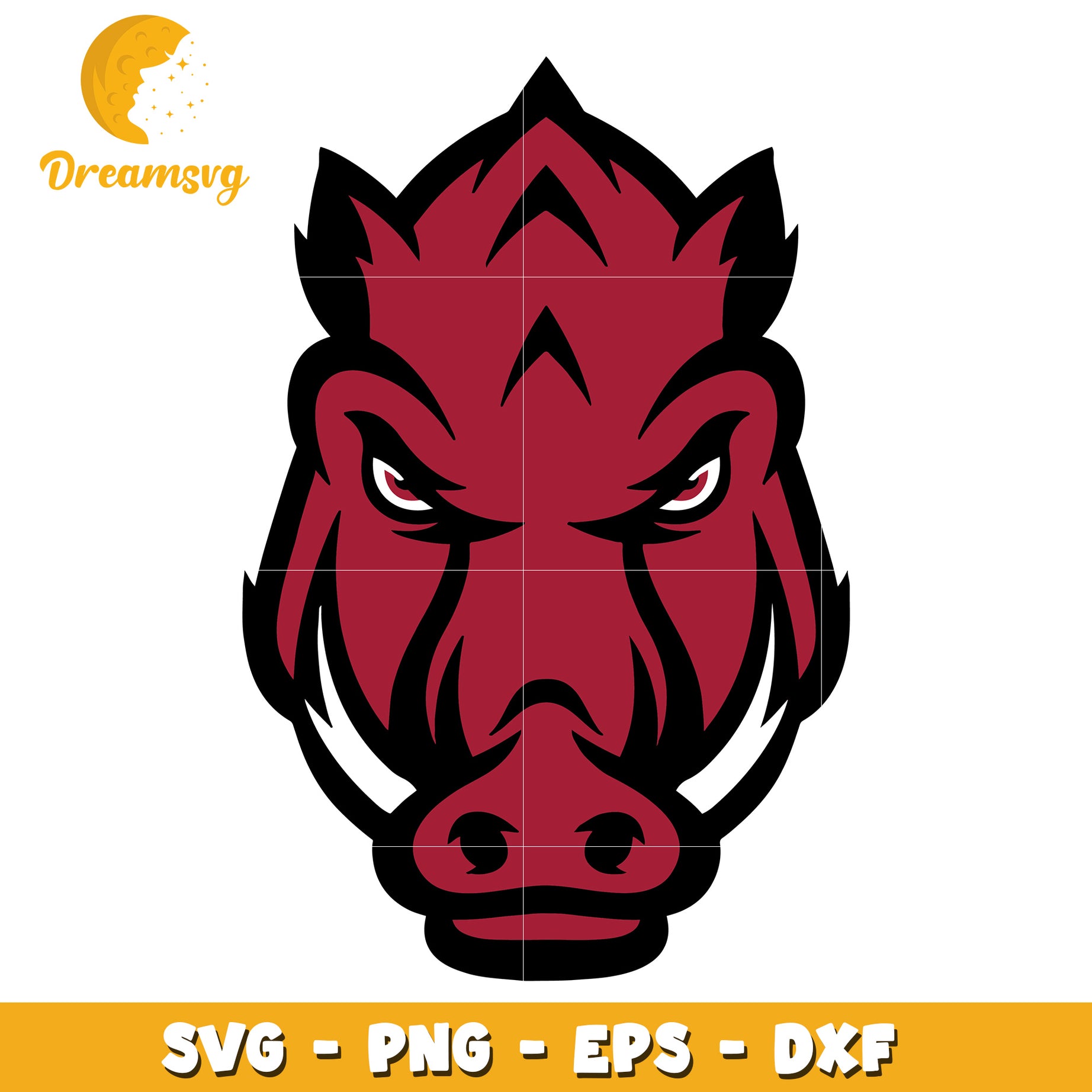 Wild Boar Head SVG Clipart for Crafting and Design Projects