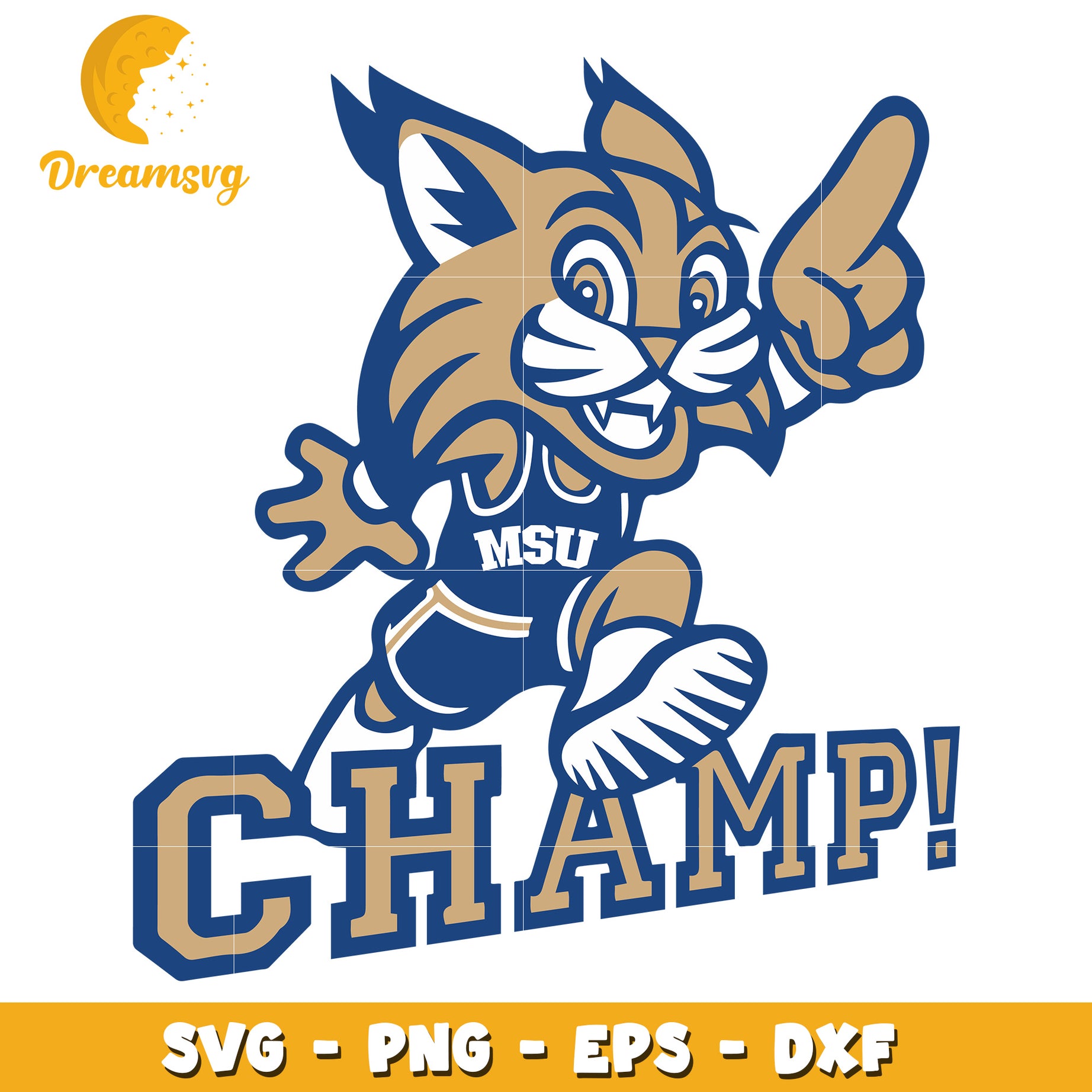 Wildcat Champ SVG PNG EPS DXF Cut File