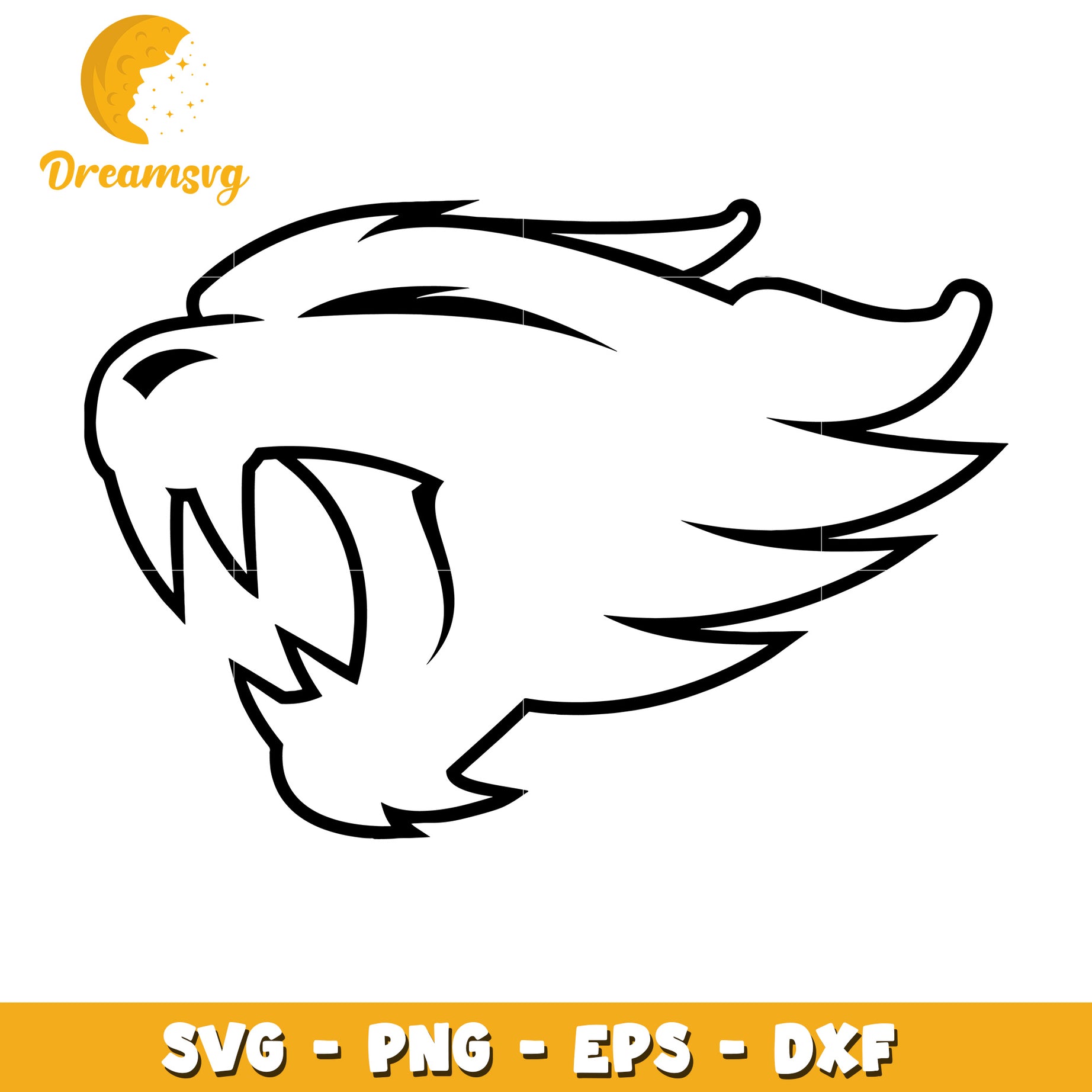 Wildcat Head SVG Cut File PNG EPS DXF