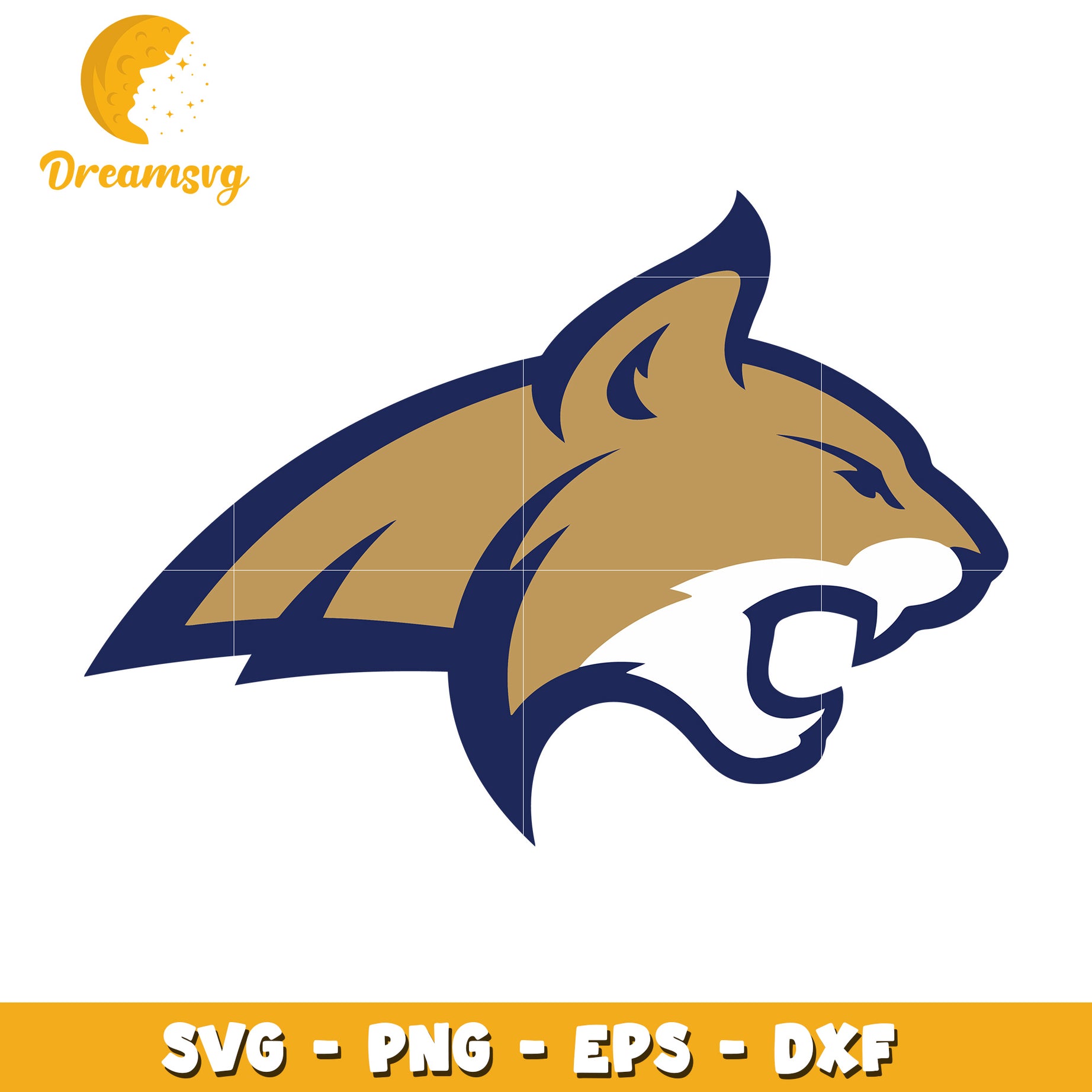 Wildcat Head SVG PNG EPS DXF