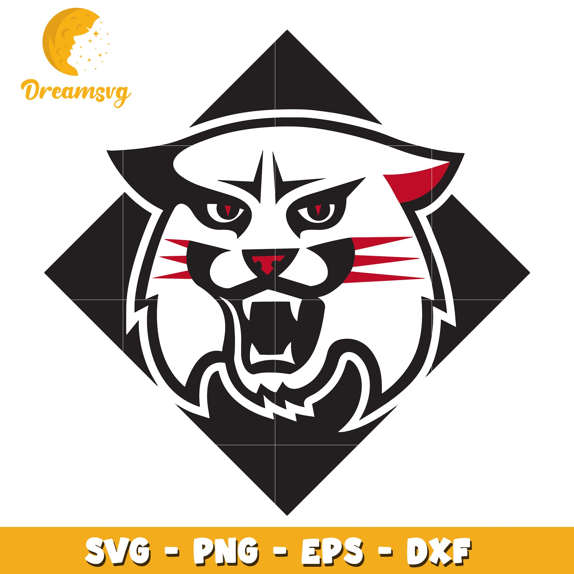 Wildcat Head Vector File Wildcat Head SVG PNG EPS DXF Cut File – DreamSVG Store