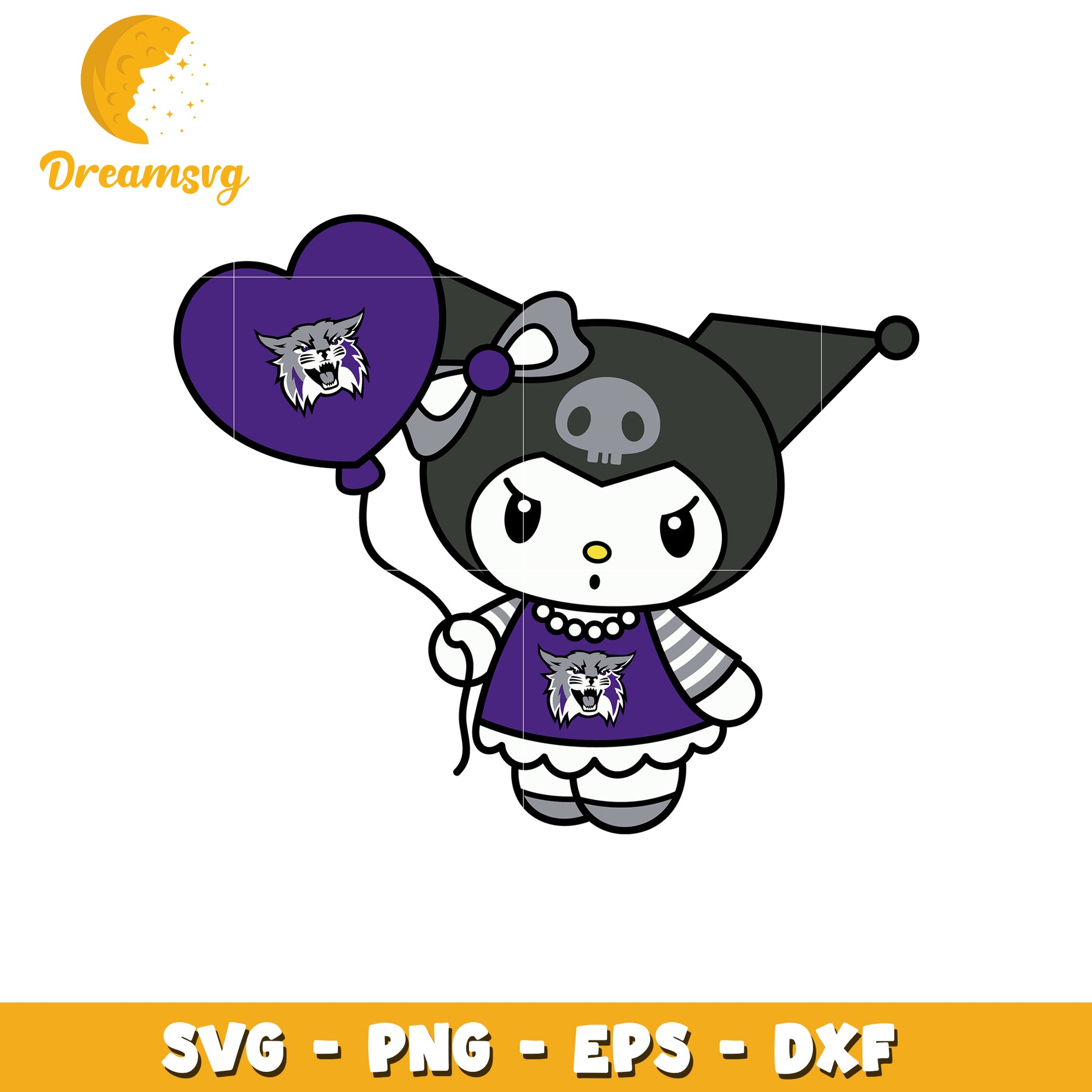 Wildcat Kuromi SVG Design