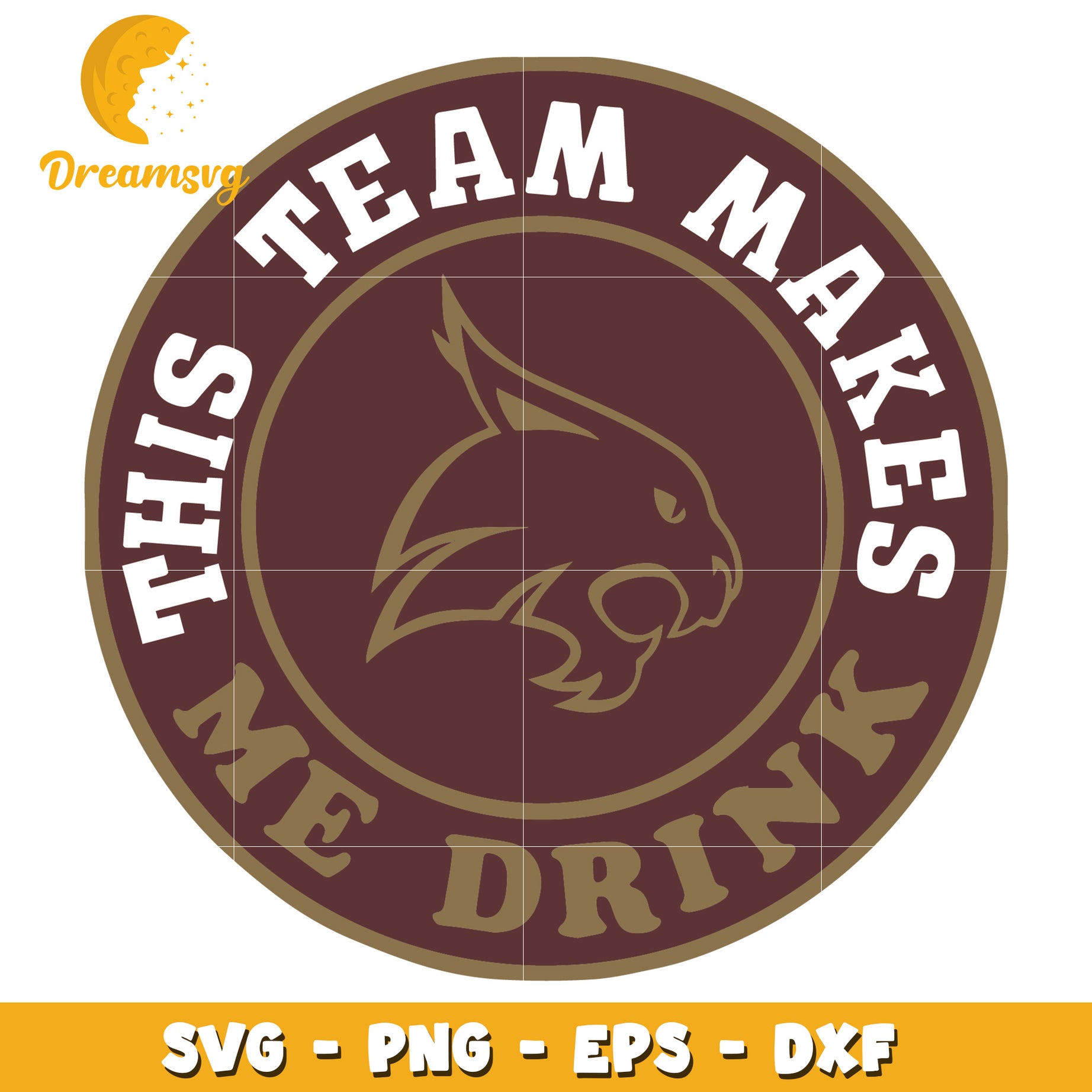 Wildcat Team Makes Me Drink SVG PNG EPS DXF