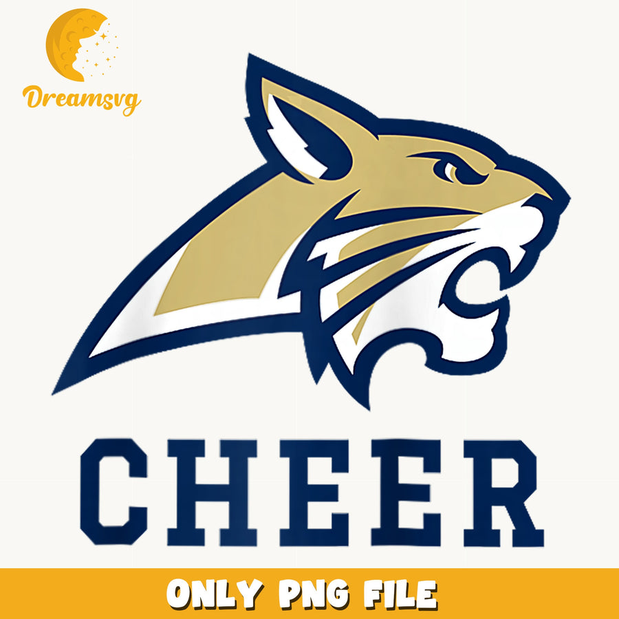 Wildcat Cheer Mascot PNG, Spirit Squad Design, Cheerleading PNG