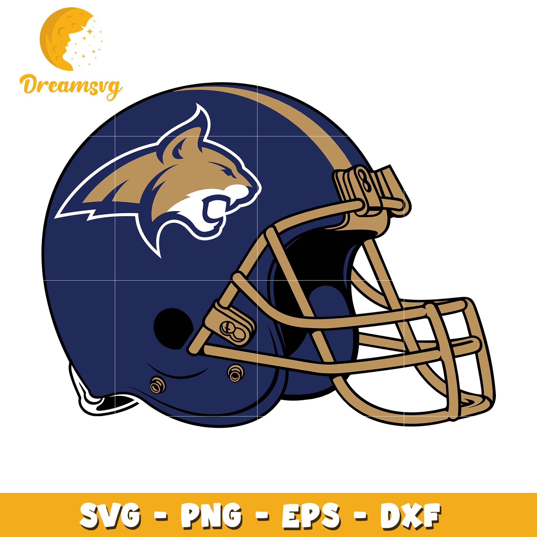 Wildcats Football Helmet SVG PNG EPS DXF