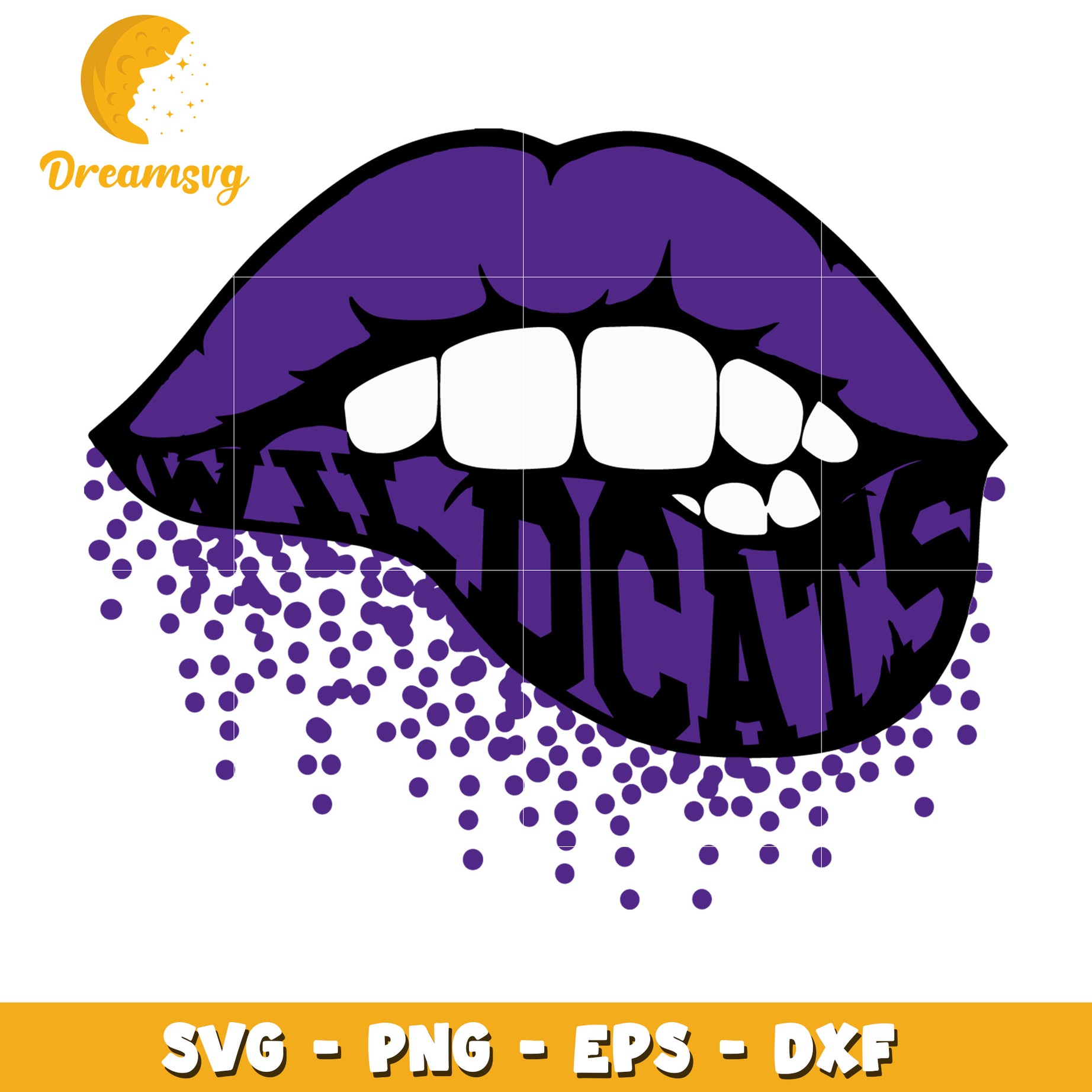 Wildcats Lips SVG PNG EPS DXF Cut File