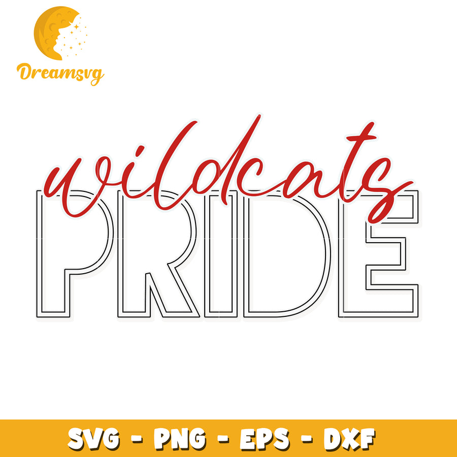 Wildcats Pride SVG Design for Crafting and Personalization Use