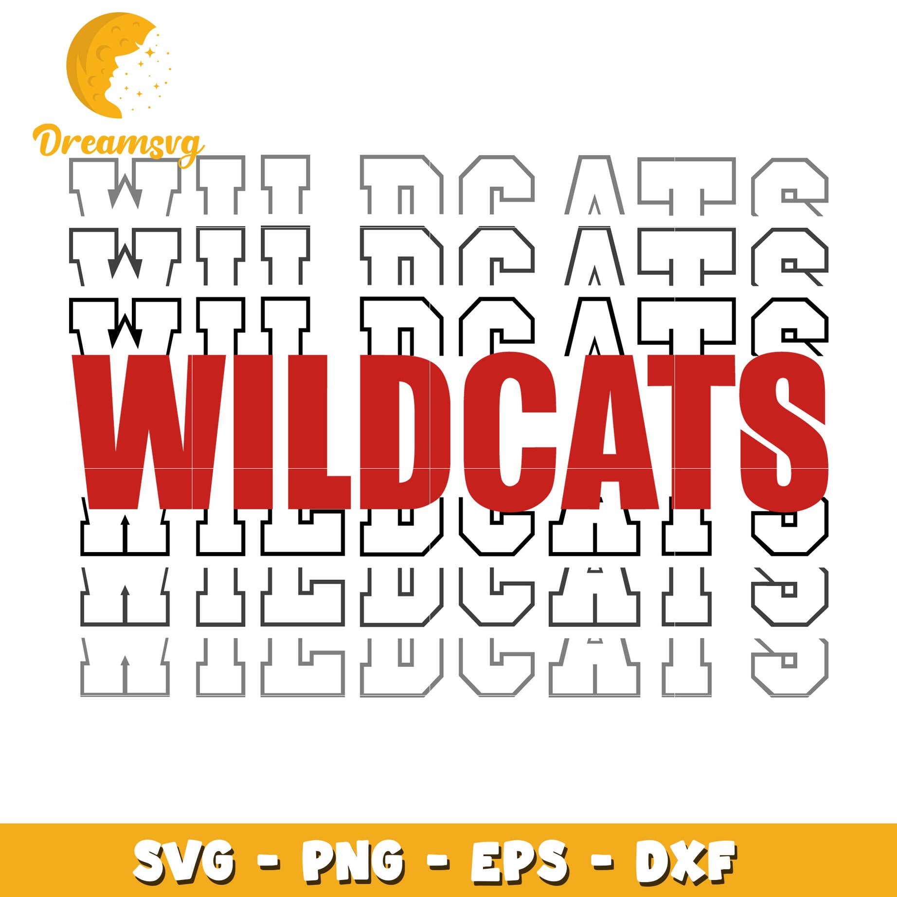 Wildcats SVG Cut Files PNG EPS DXF