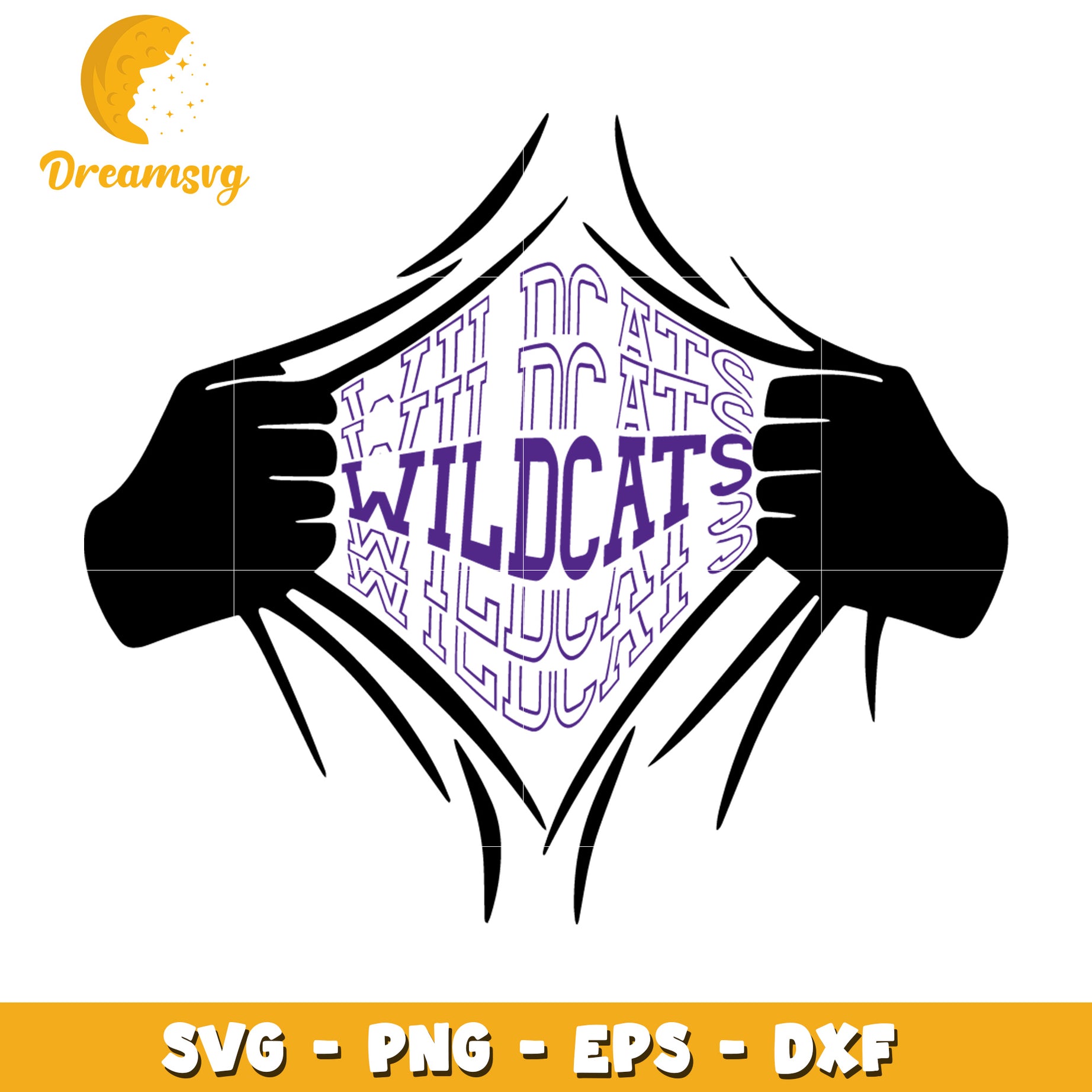 Wildcats SVG PNG EPS DXF Design