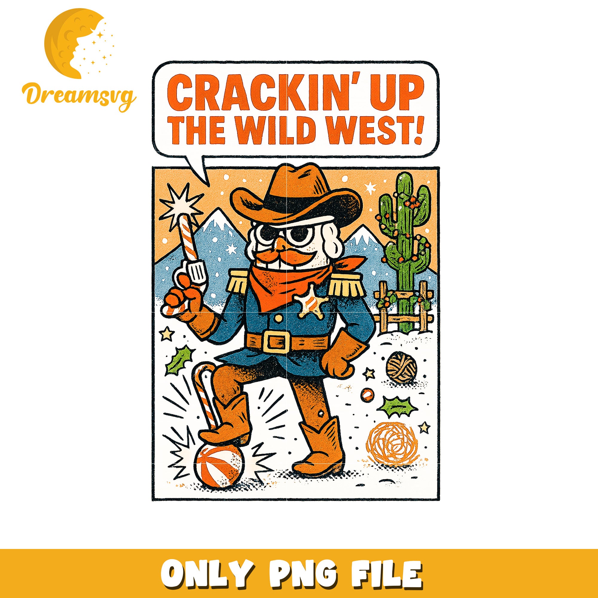 Wild west chistmas png, christmas png, christmas tree png