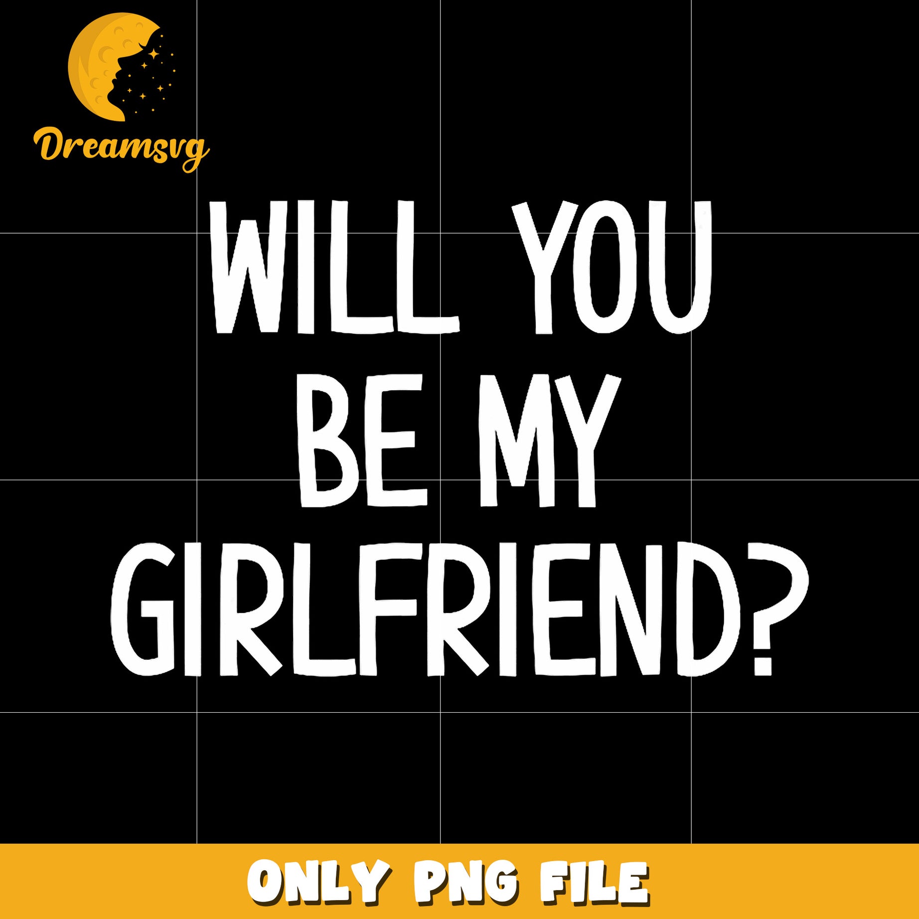Will you be my girlfriend png, romantic quote png, love png