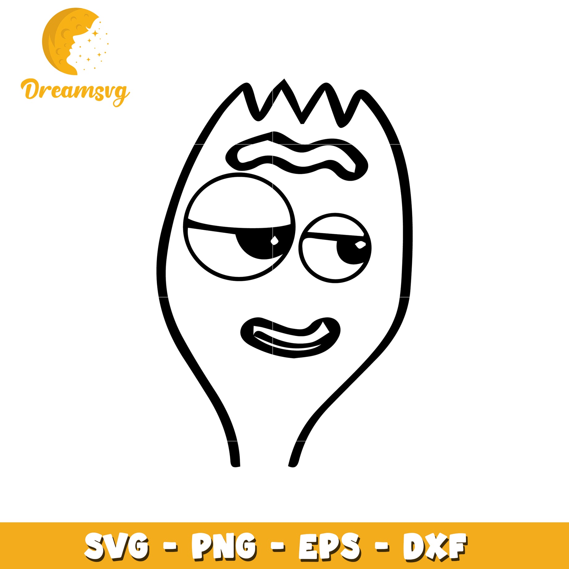 Wink Spoon SVG Cut File PNG EPS DXF