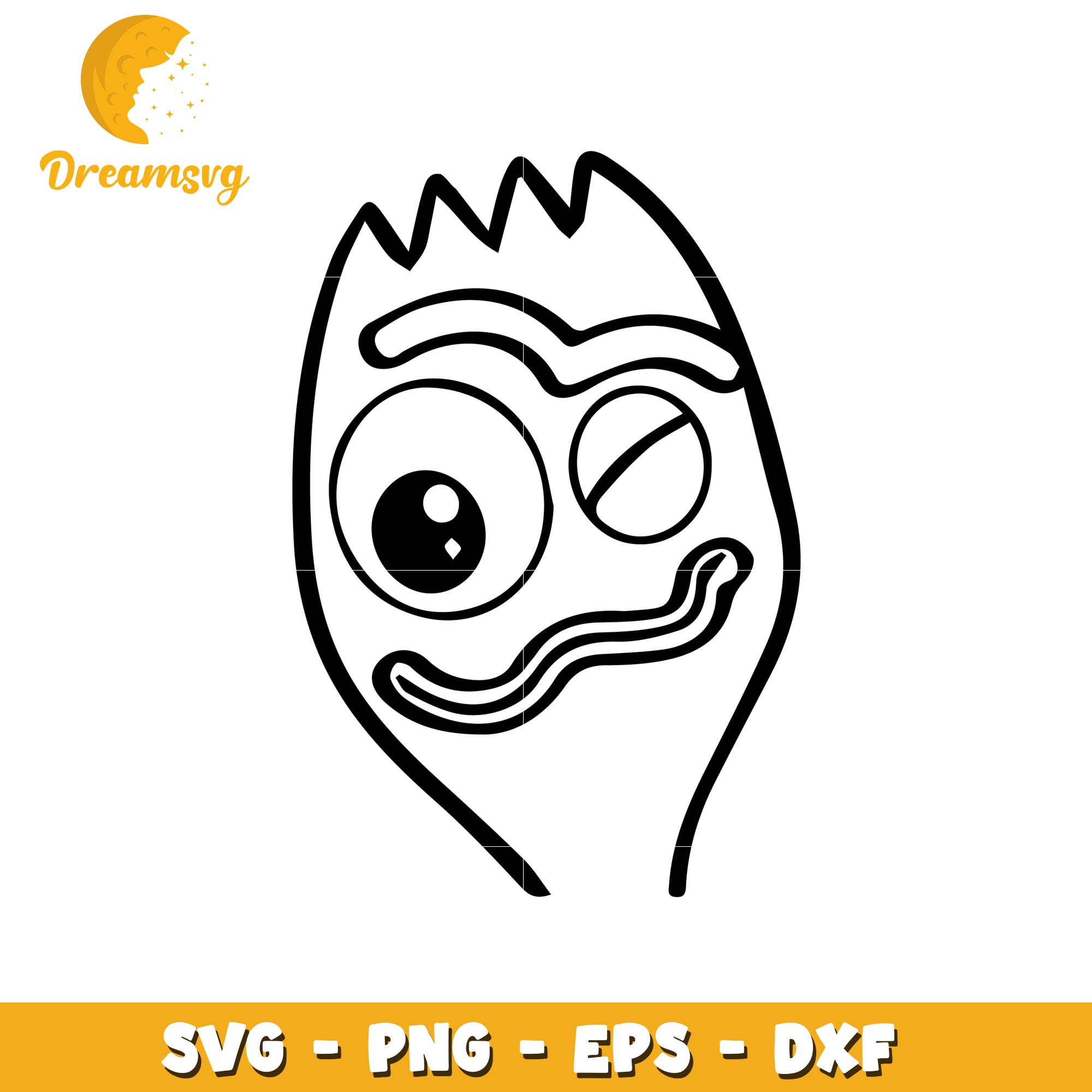 Winking Monster SVG Cut File