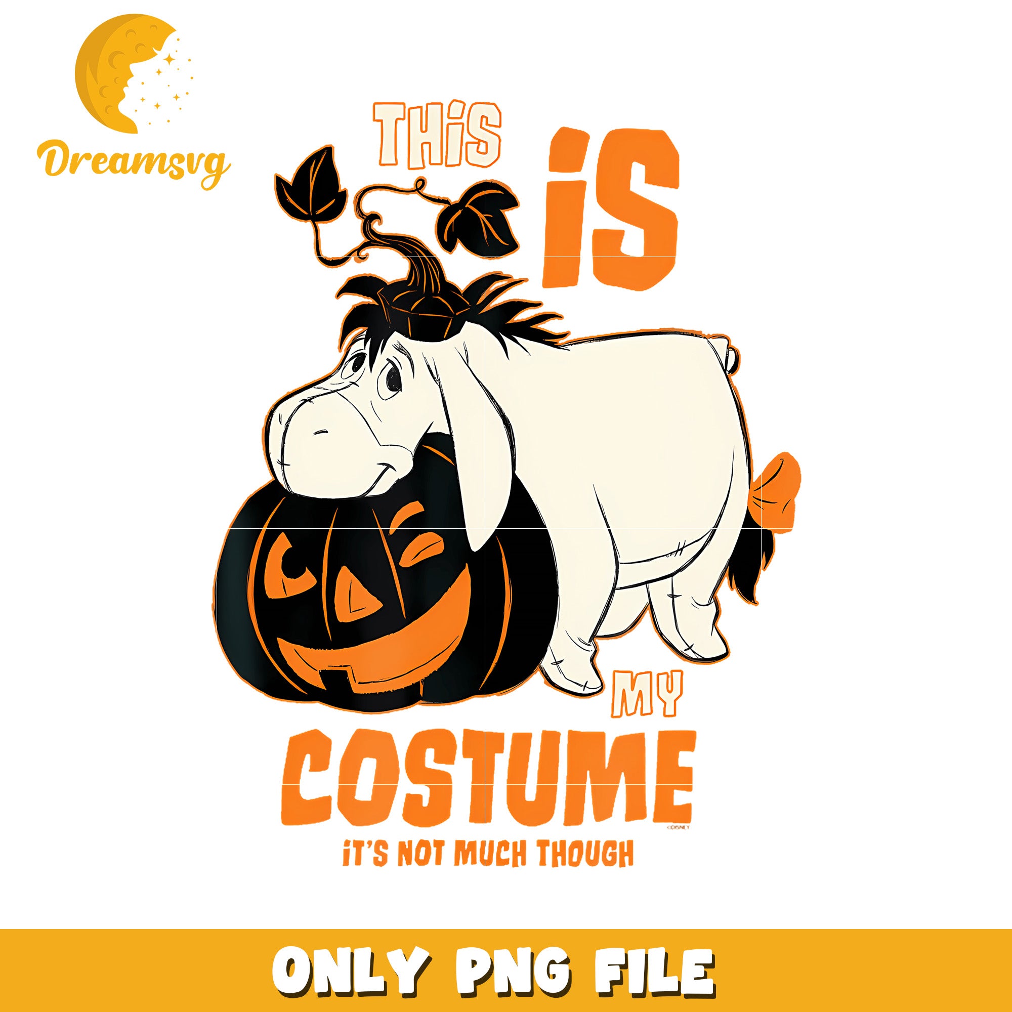 Winnie The Pooh Eeyore This Is My Costume png, halloween candy png, trick or treat png