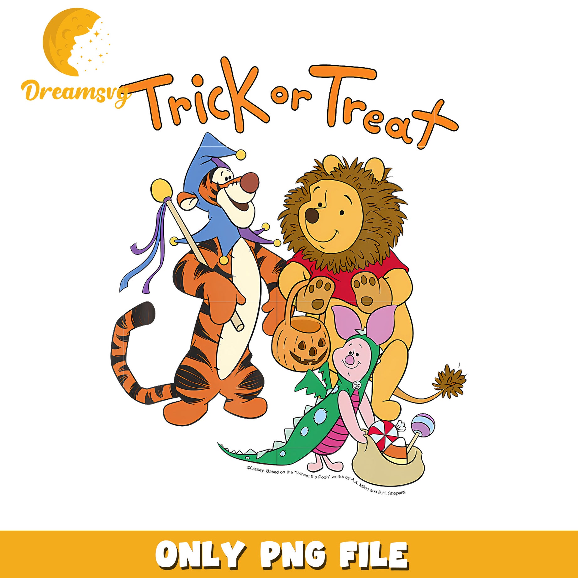 Winnie The Pooh Halloween png, cartoon png, happy holiday png