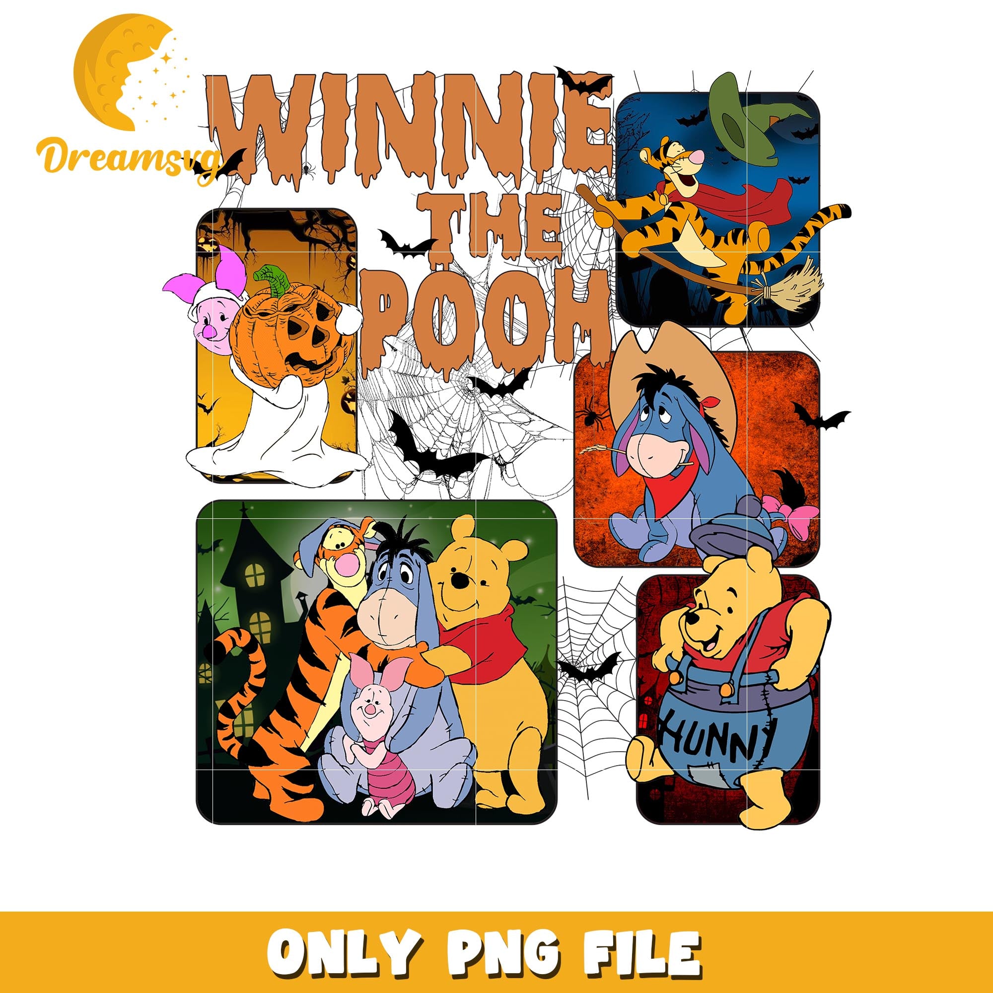 Winnie the Pooh halloween friends, Disney cartoon halloween friends png