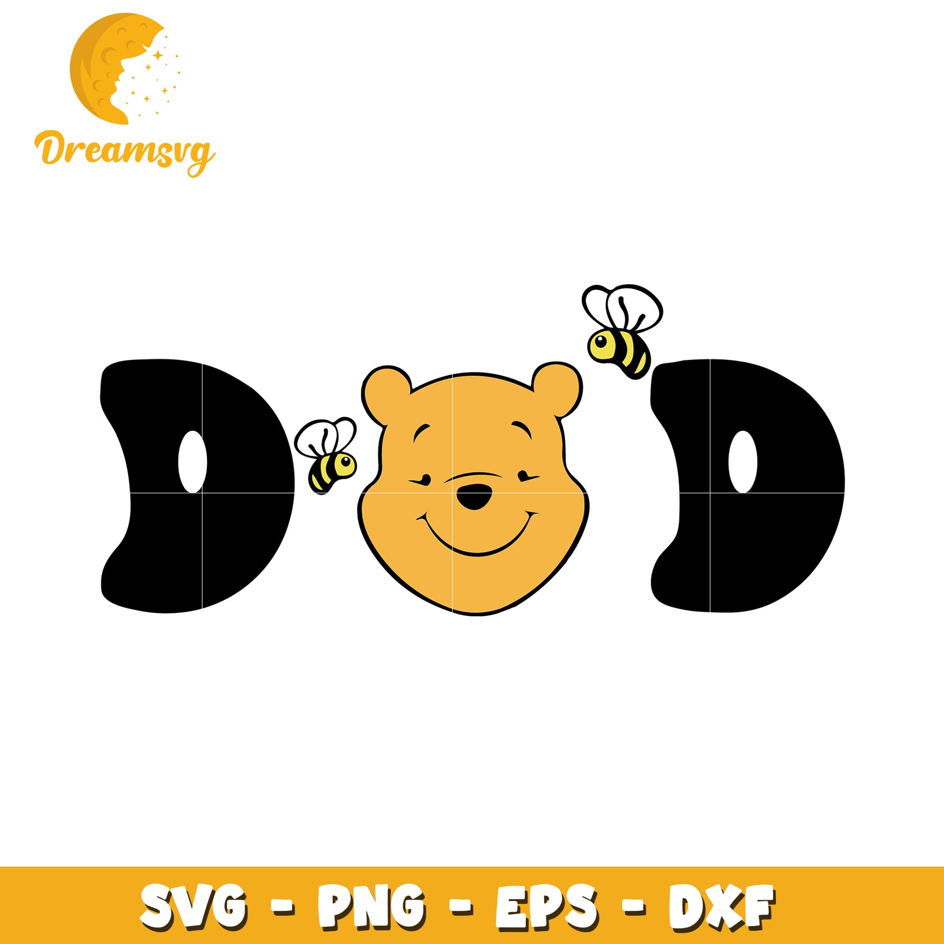 Winnie the Pooh Dad SVG Cut File