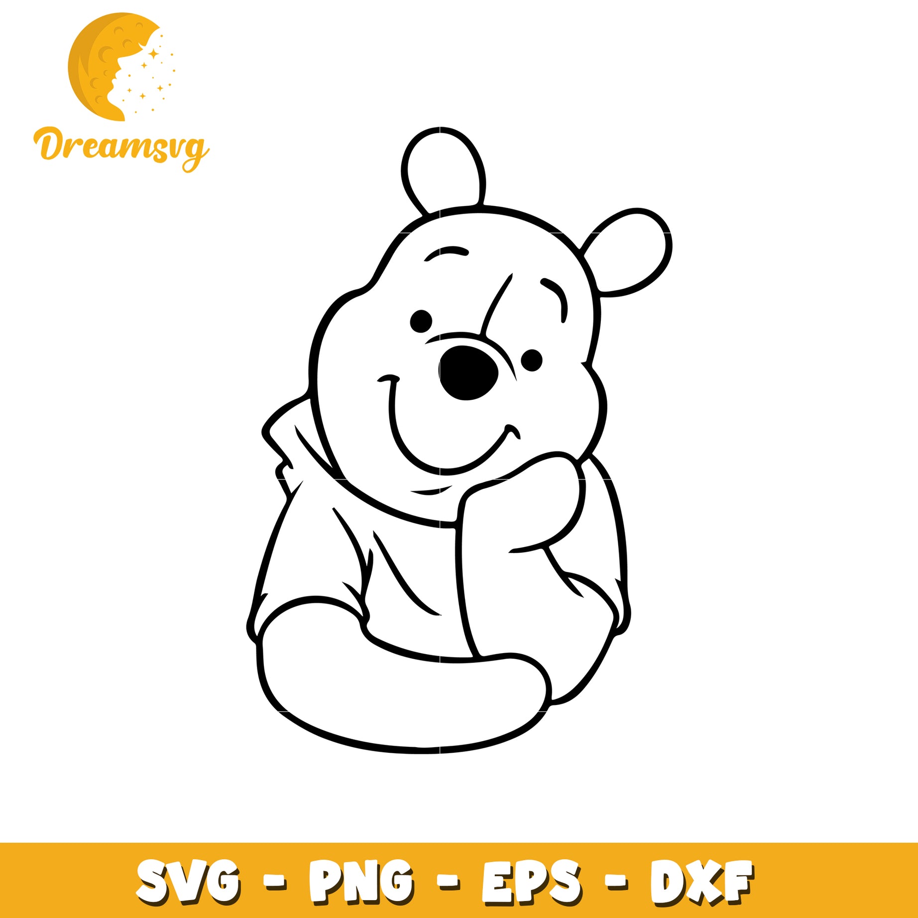 Winnie the Pooh SVG Cut File for Creative Crafting Projects