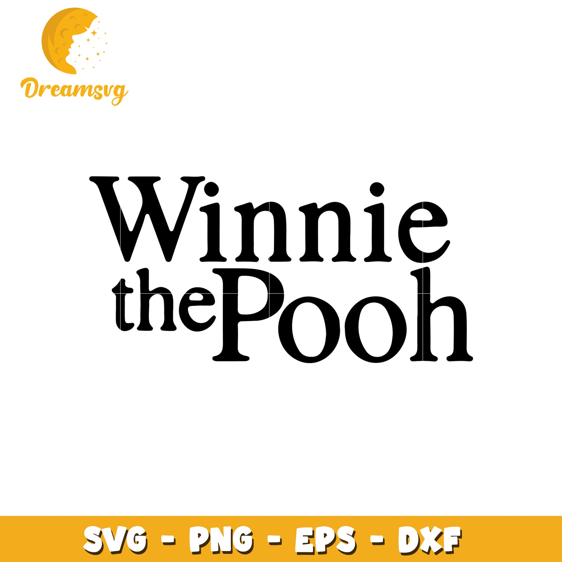 Winnie the Pooh Svg Design Cut Files for Crafting