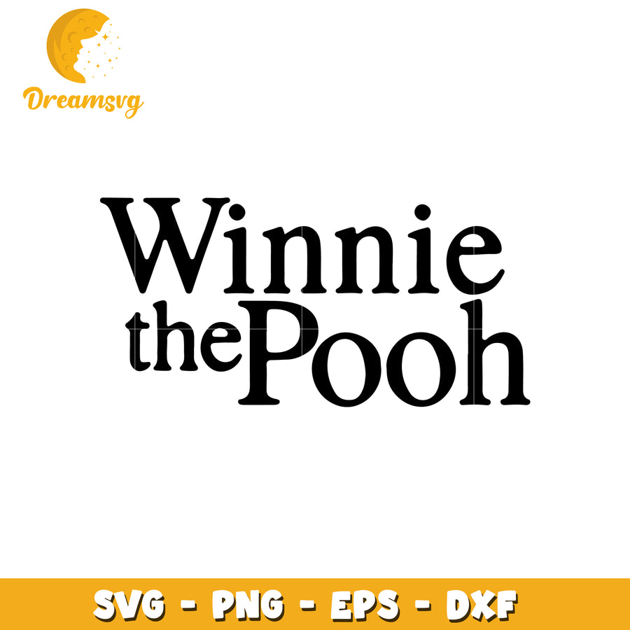 Winnie the Pooh Svg Design Cut Files for Crafting