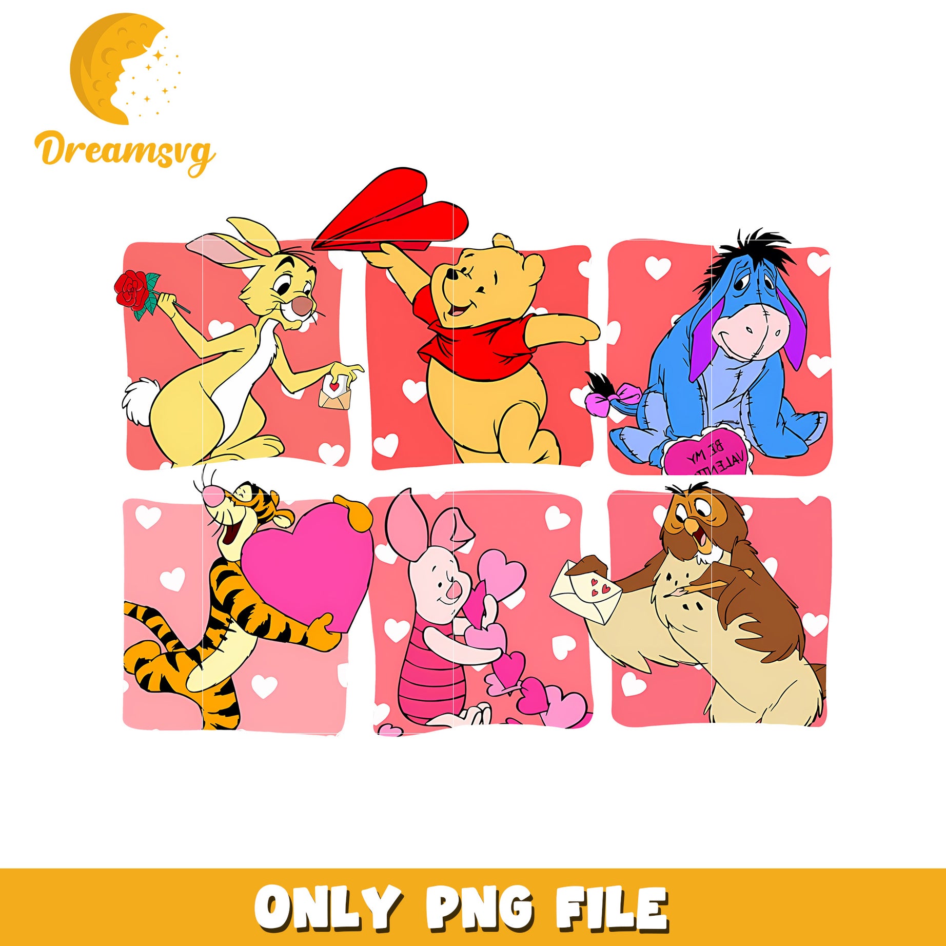 Winnie the Pooh Valentine PNG