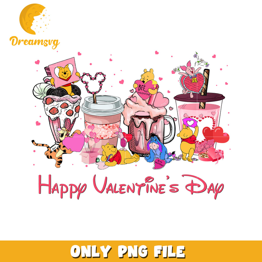 Winnie the Pooh Valentines Day PNG