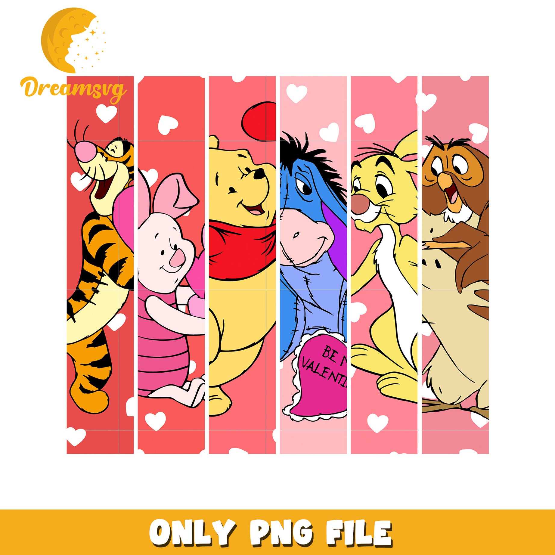 Winnie the Pooh Valentines PNG