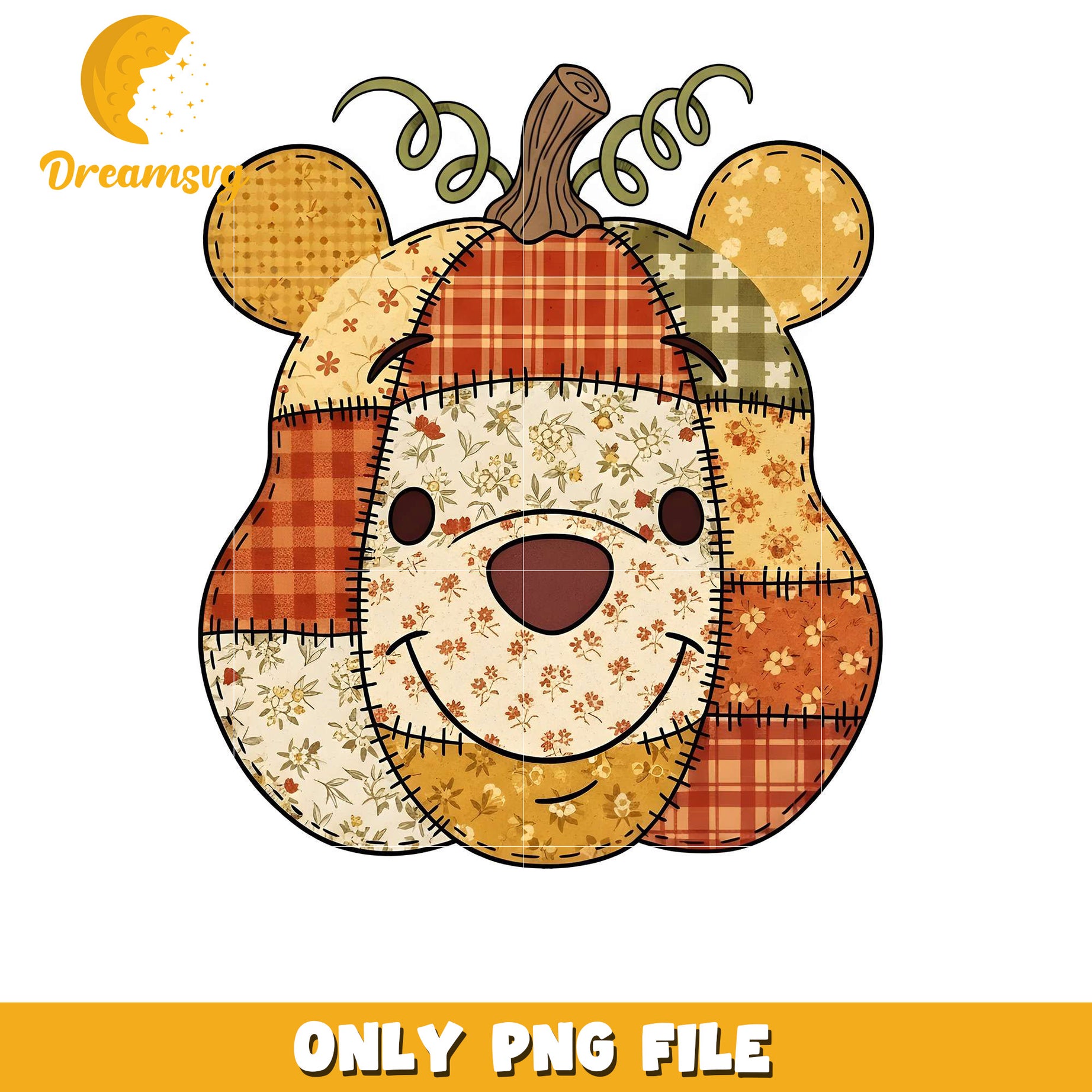 Winnie the pooh pumpkin png, halloween disney​​ png, disney characters png