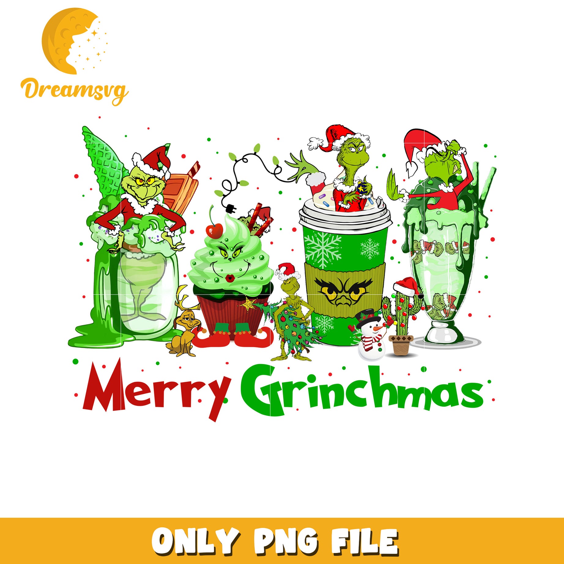Winter grinch png, grinchy png, spirit christmas png