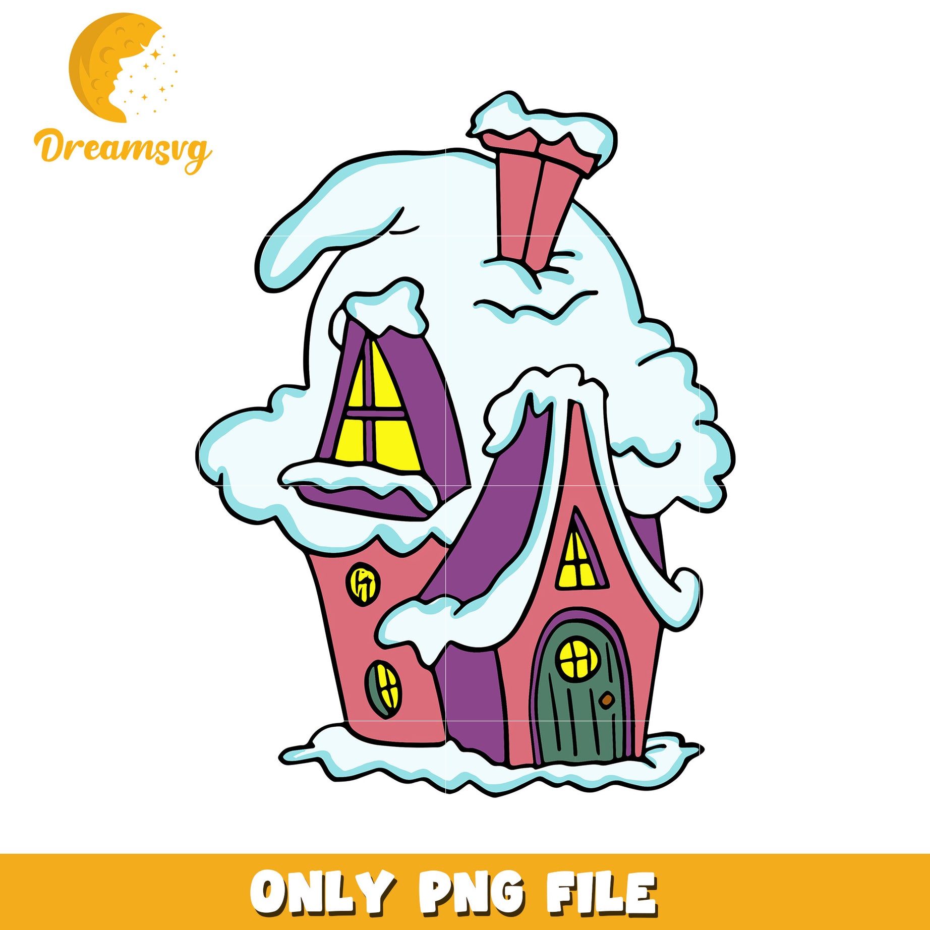 Winter house png, christmas movies png, grinches​ png