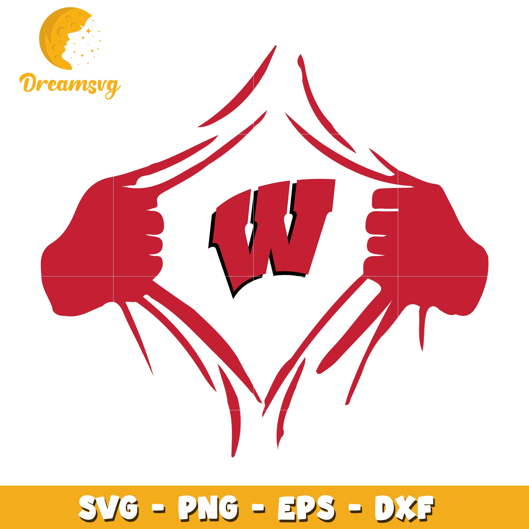 Wisconsin Badgers Logo SVG Graphic for DIY Projects and Crafts ...