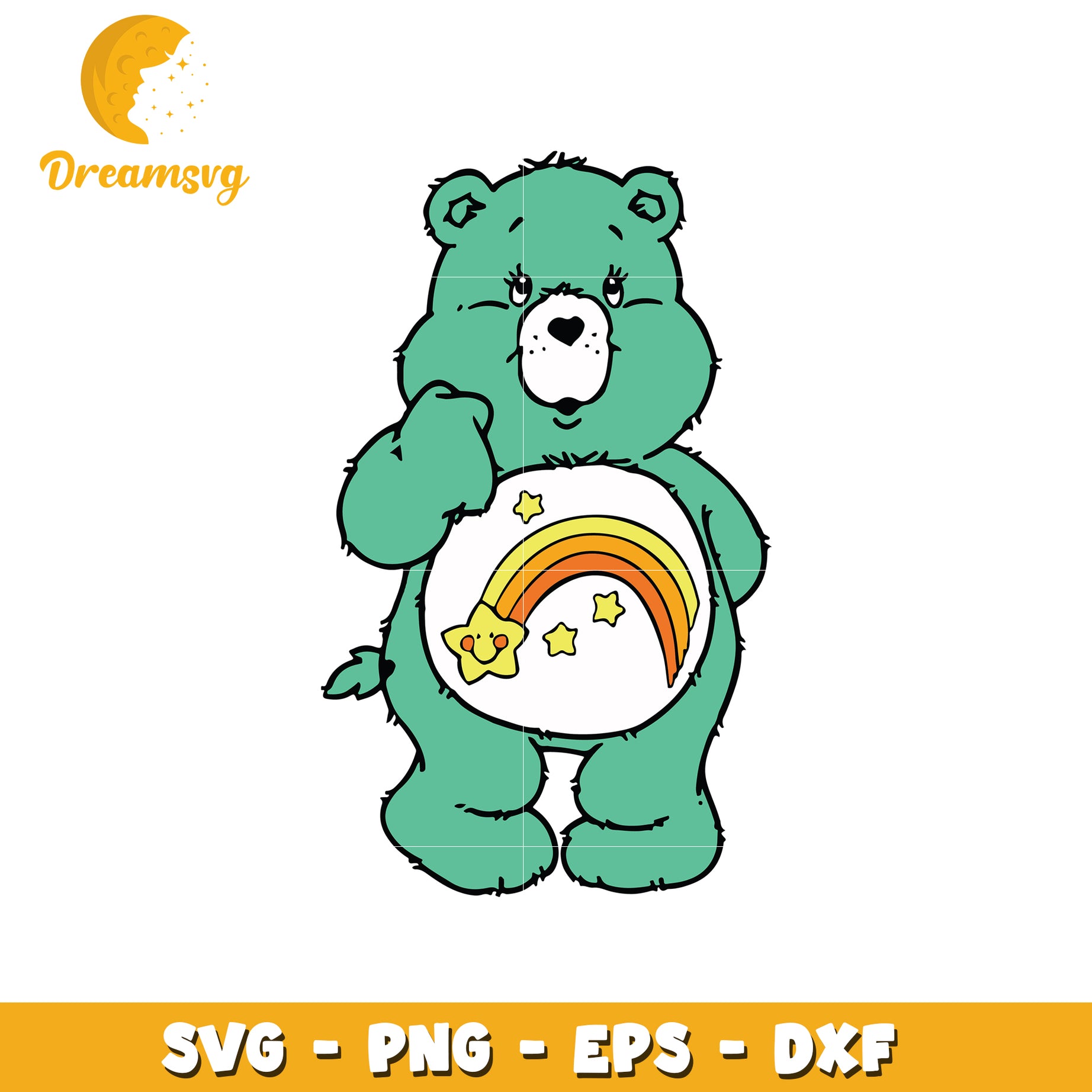 Wish Bear SVG PNG EPS DXF Cut File