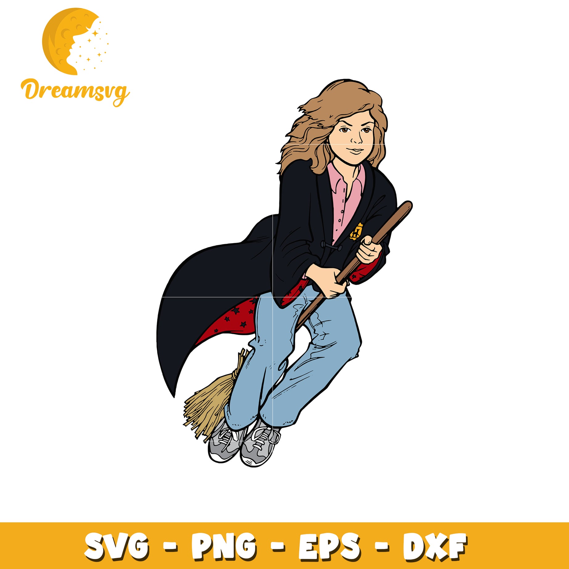 Witch SVG Cut File PNG EPS DXF