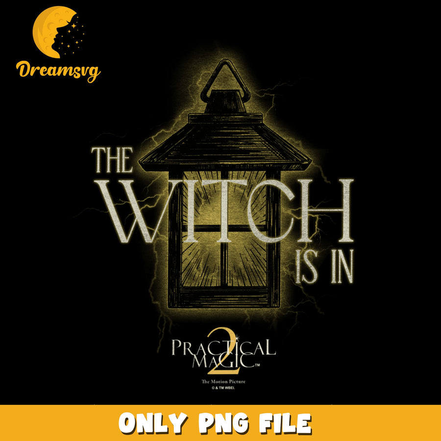Witch Is In PNG, Practical Magic Design, Spooky Art PNG