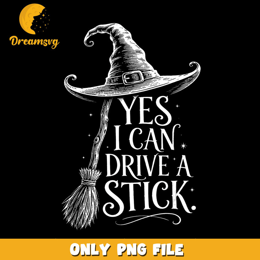 Witch's Broom PNG, Funny Saying, Halloween Humor PNG